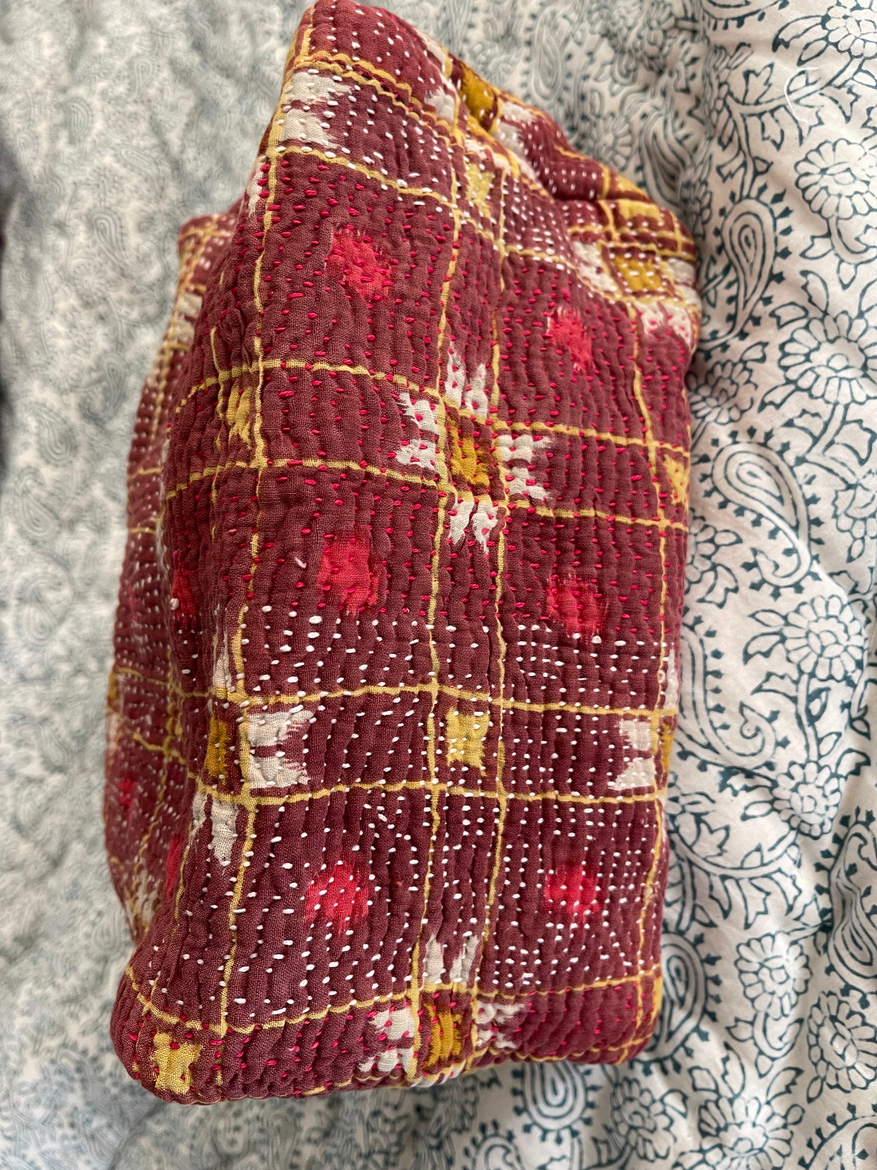 Cosmetic Bag Vintage Kantha - Outback