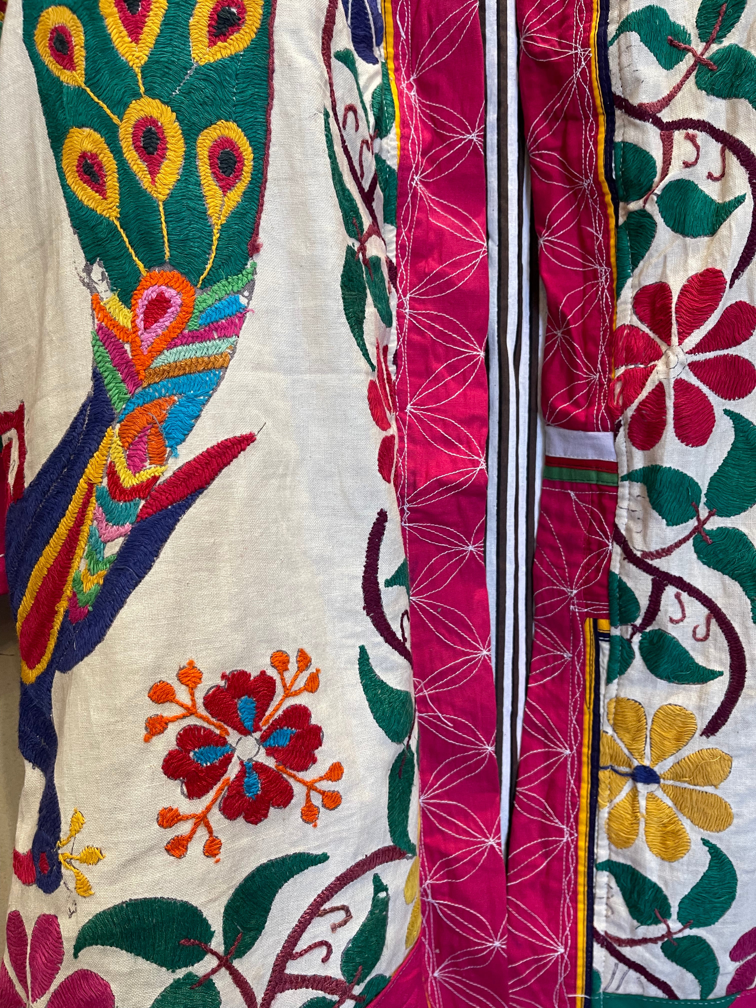 Vintage Embroidered Coat - Dancing Circle