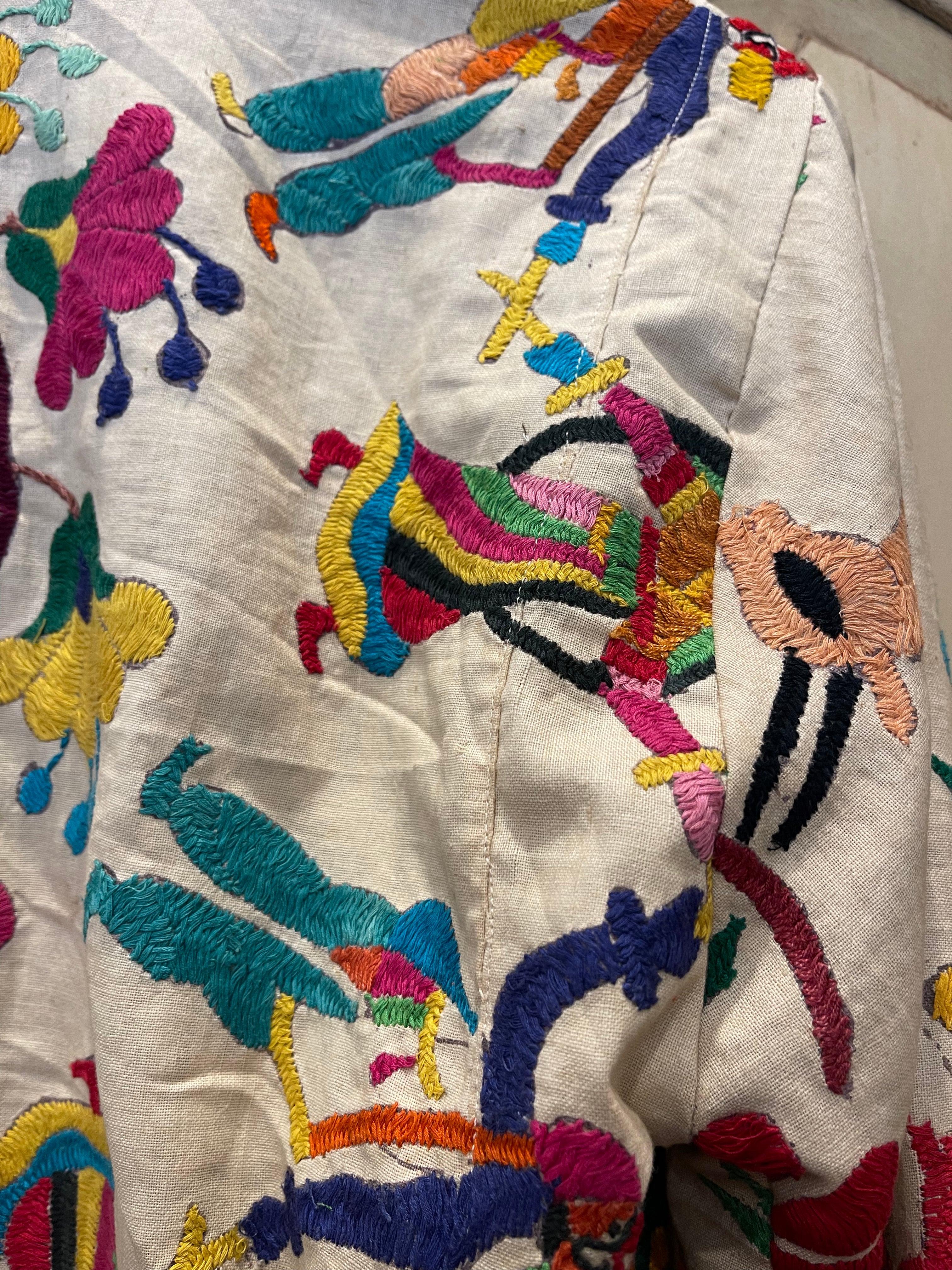 Vintage Embroidered Coat - Dancing Circle