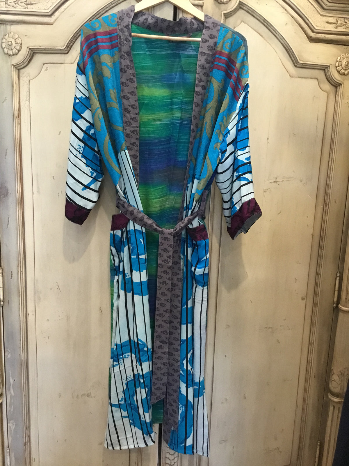 SILK SARI ROBE - Splash