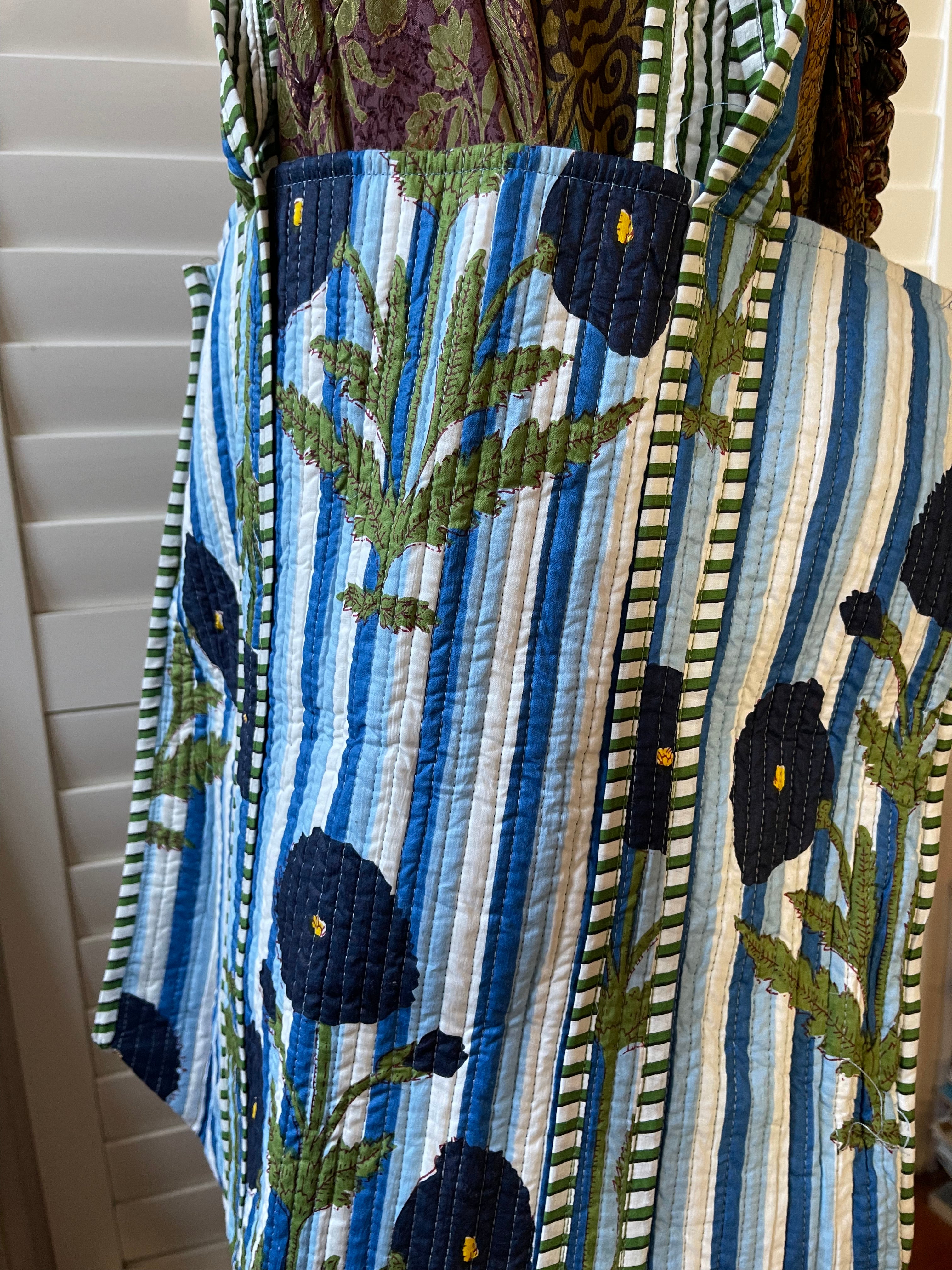 Tote Bag - Indigo Floral