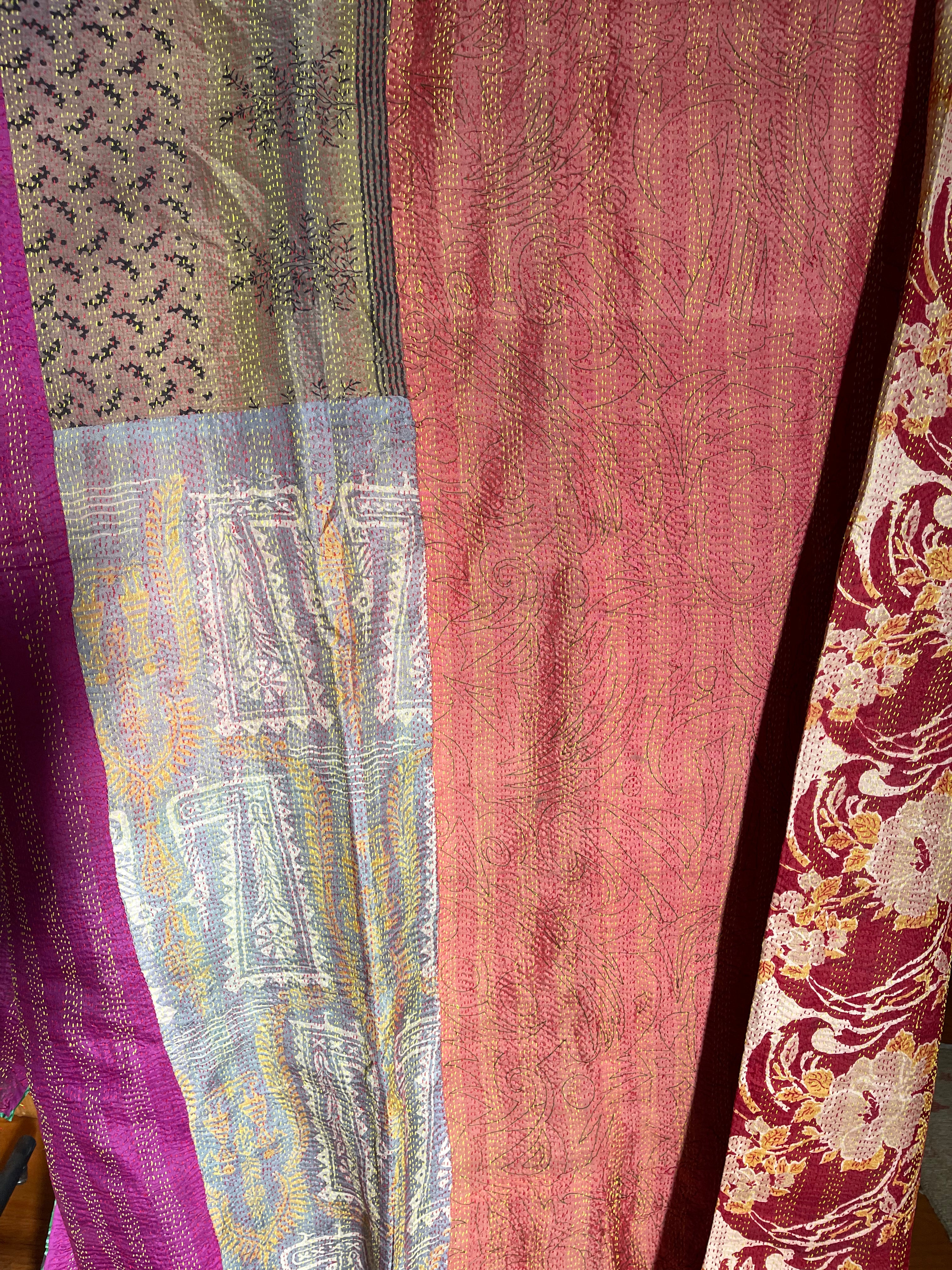 SILK Patchwork KANTHA - Linear Energy