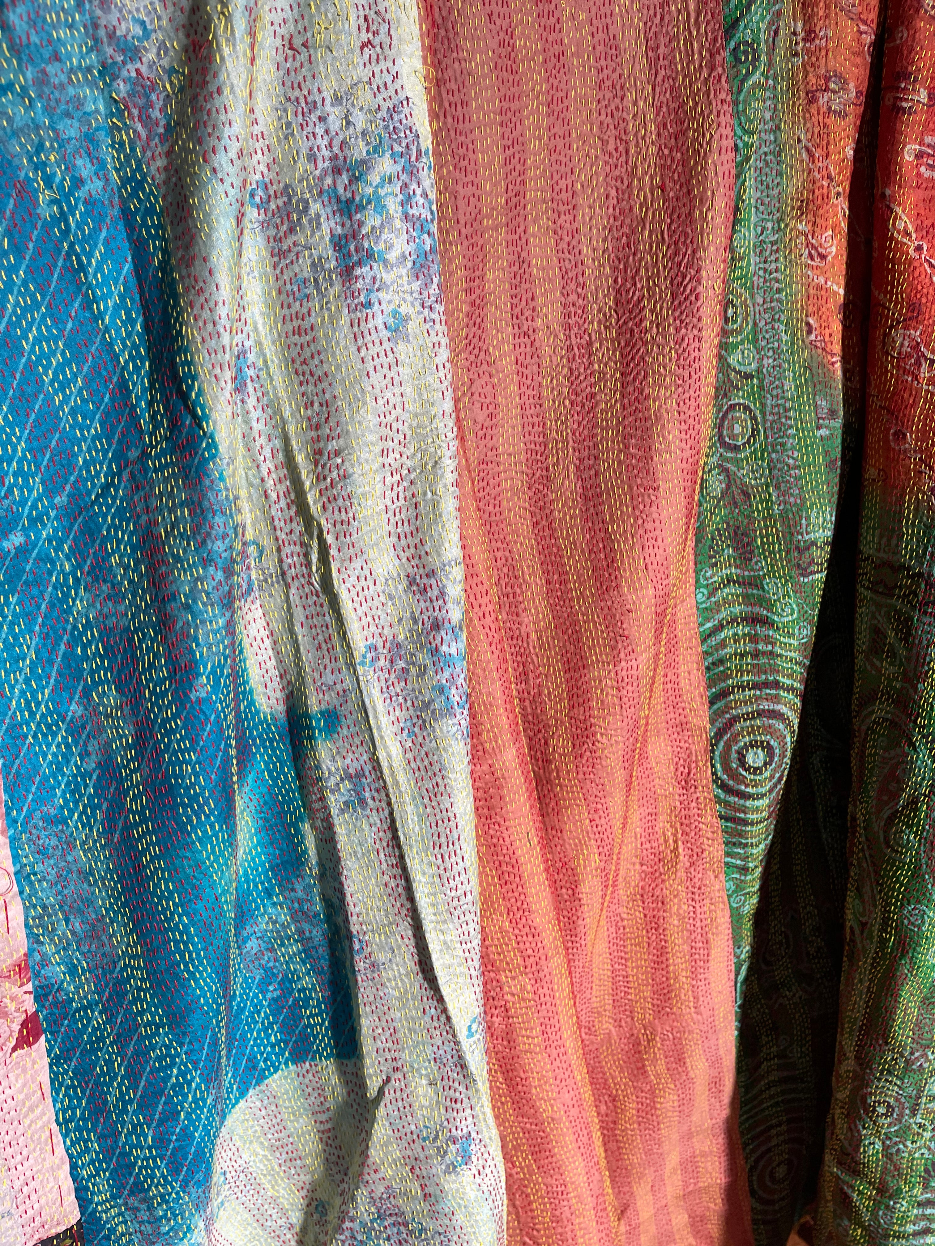 SILK Patchwork KANTHA - Linear Energy