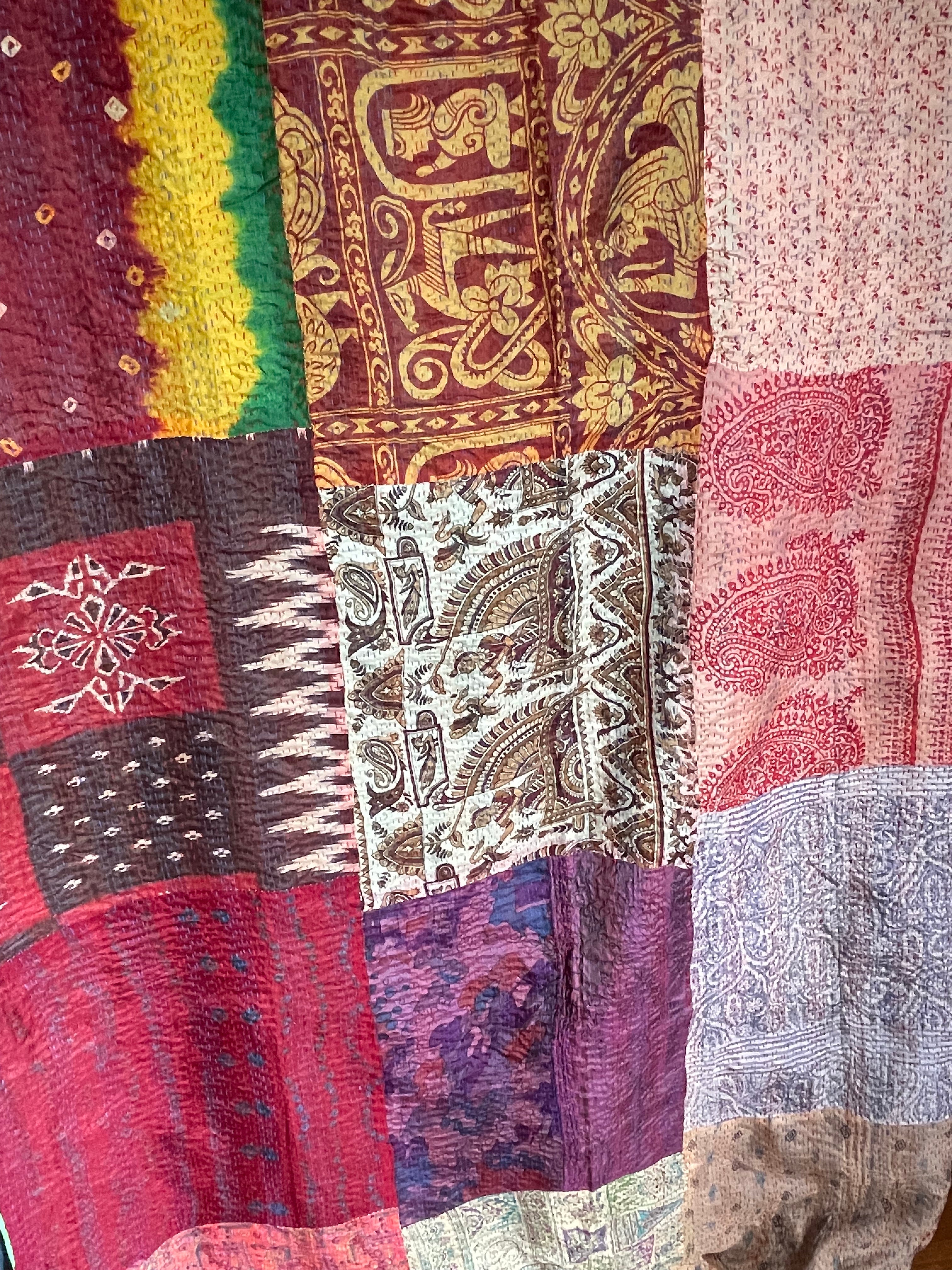 SILK Patchwork KANTHA - Paisley