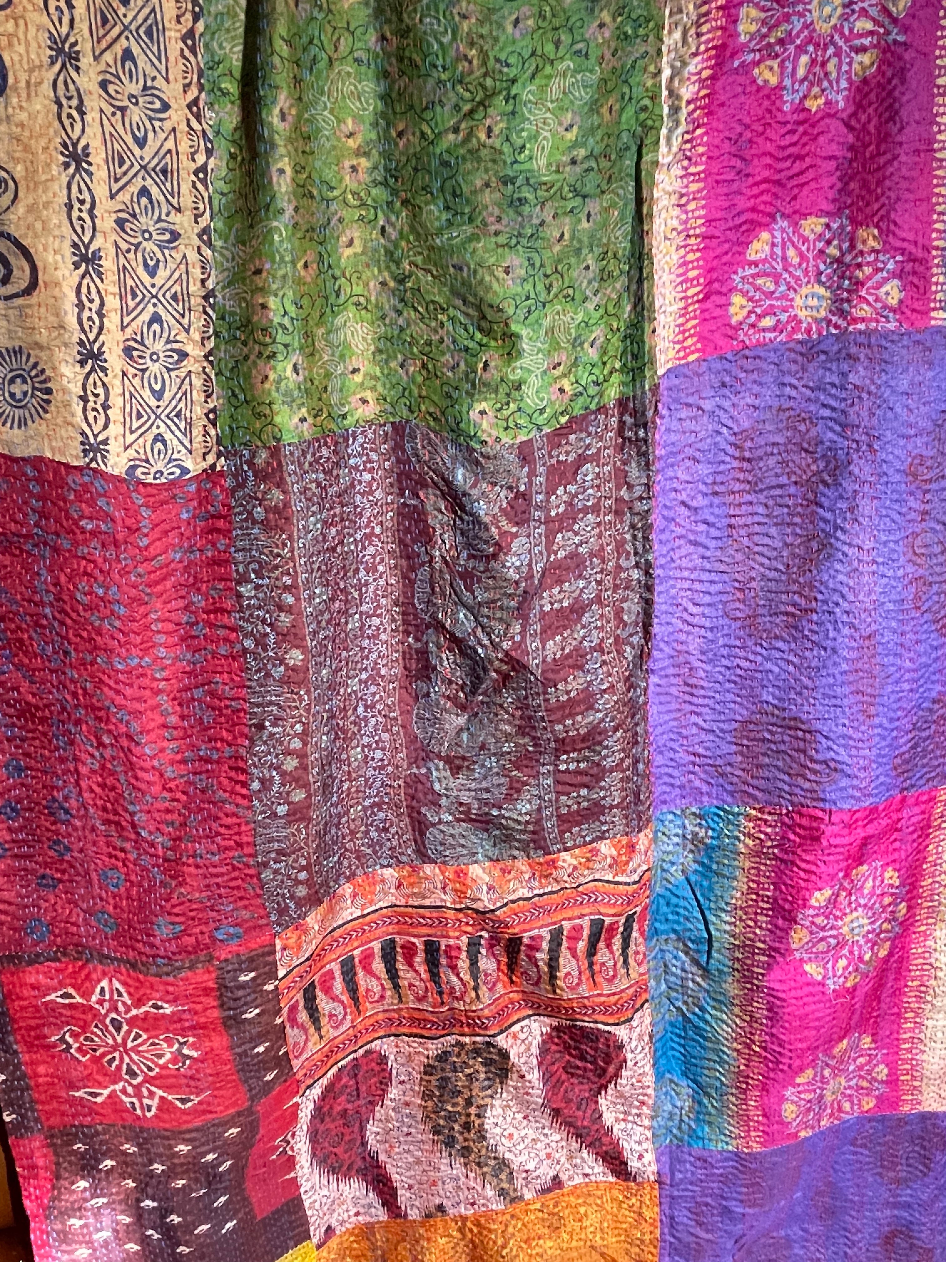 SILK Patchwork KANTHA - Paisley