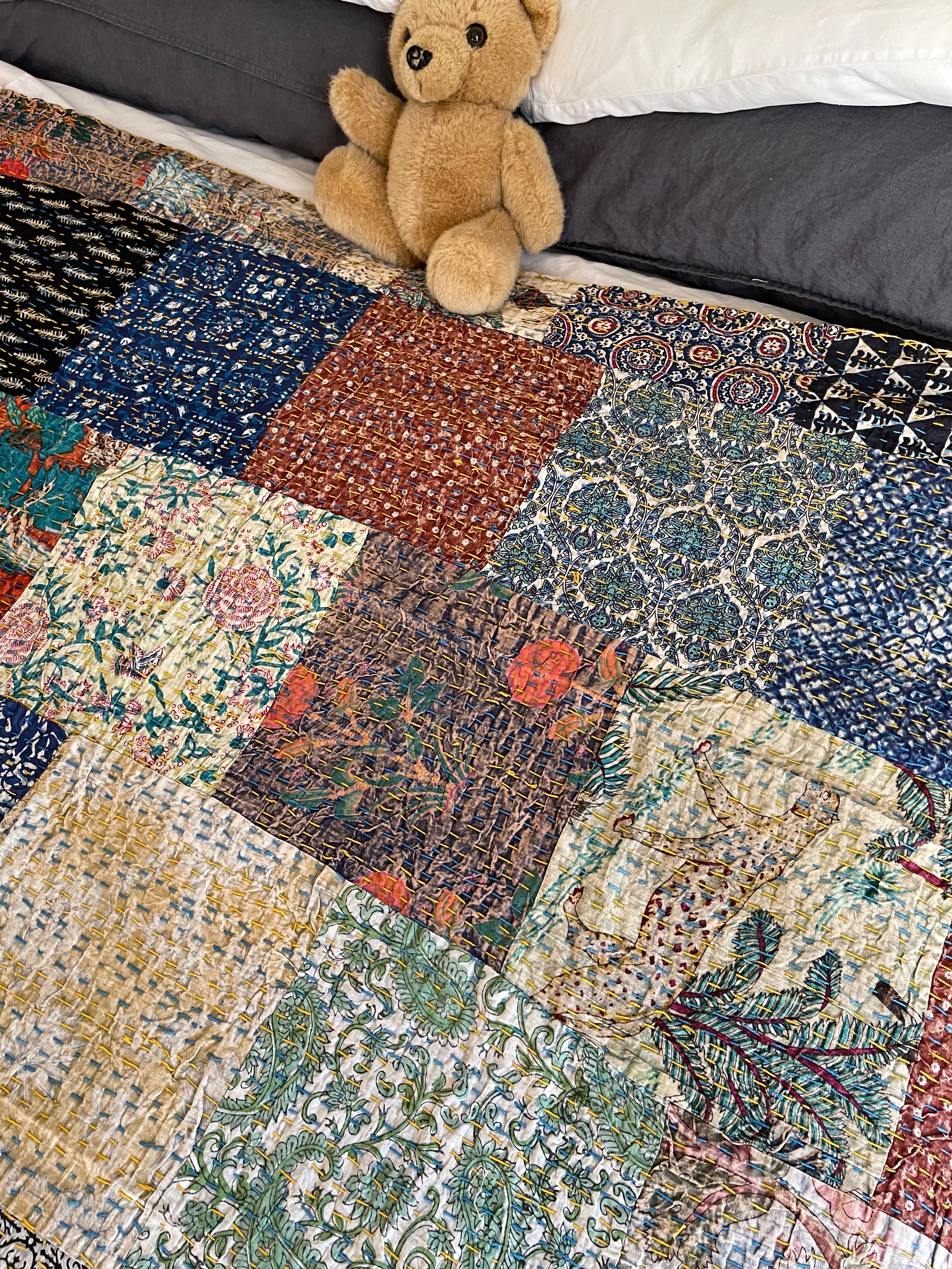 STONE WASHED Patchwork - Jungle Leopard