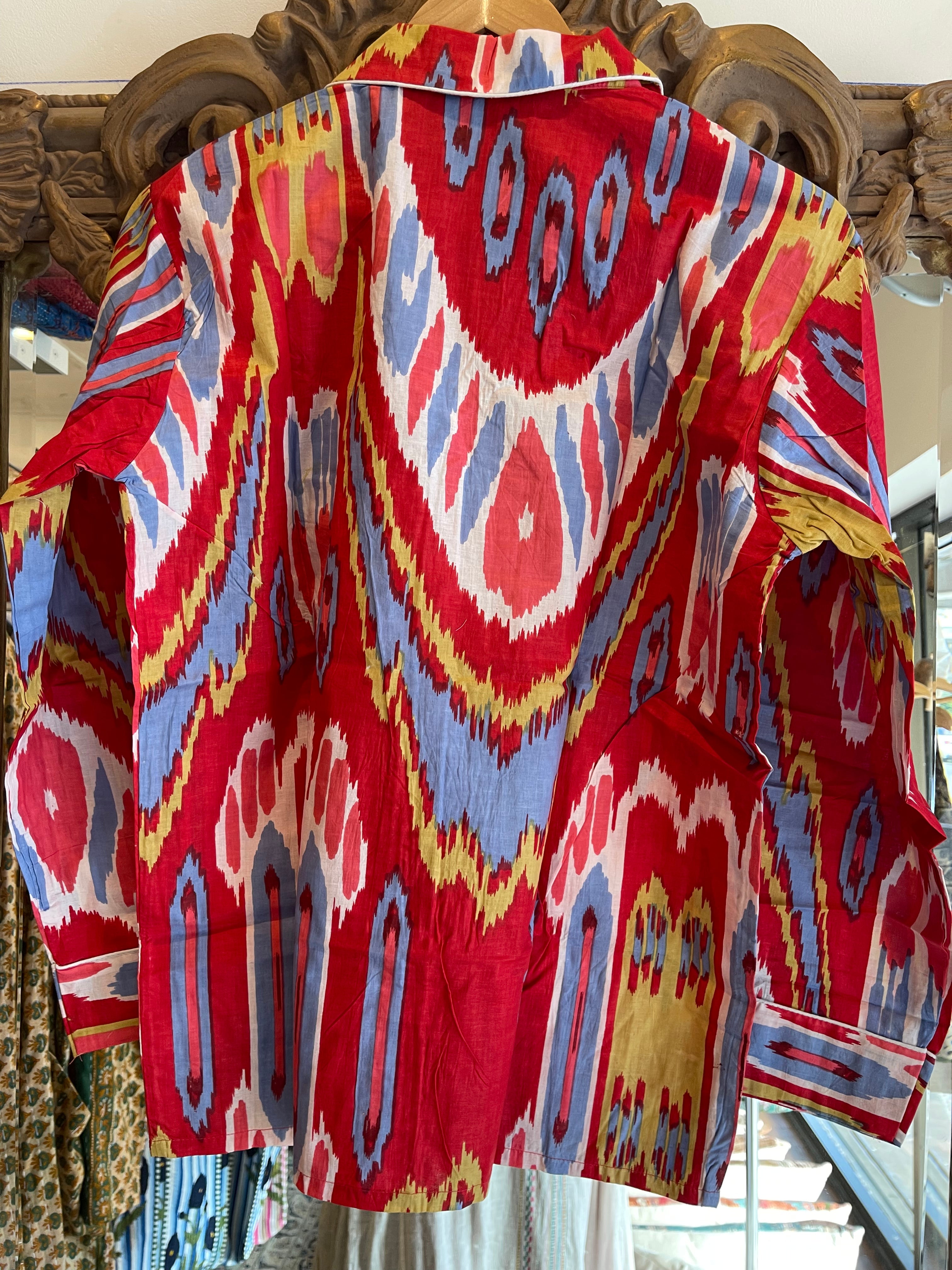 Pyjama - Ikat Red
