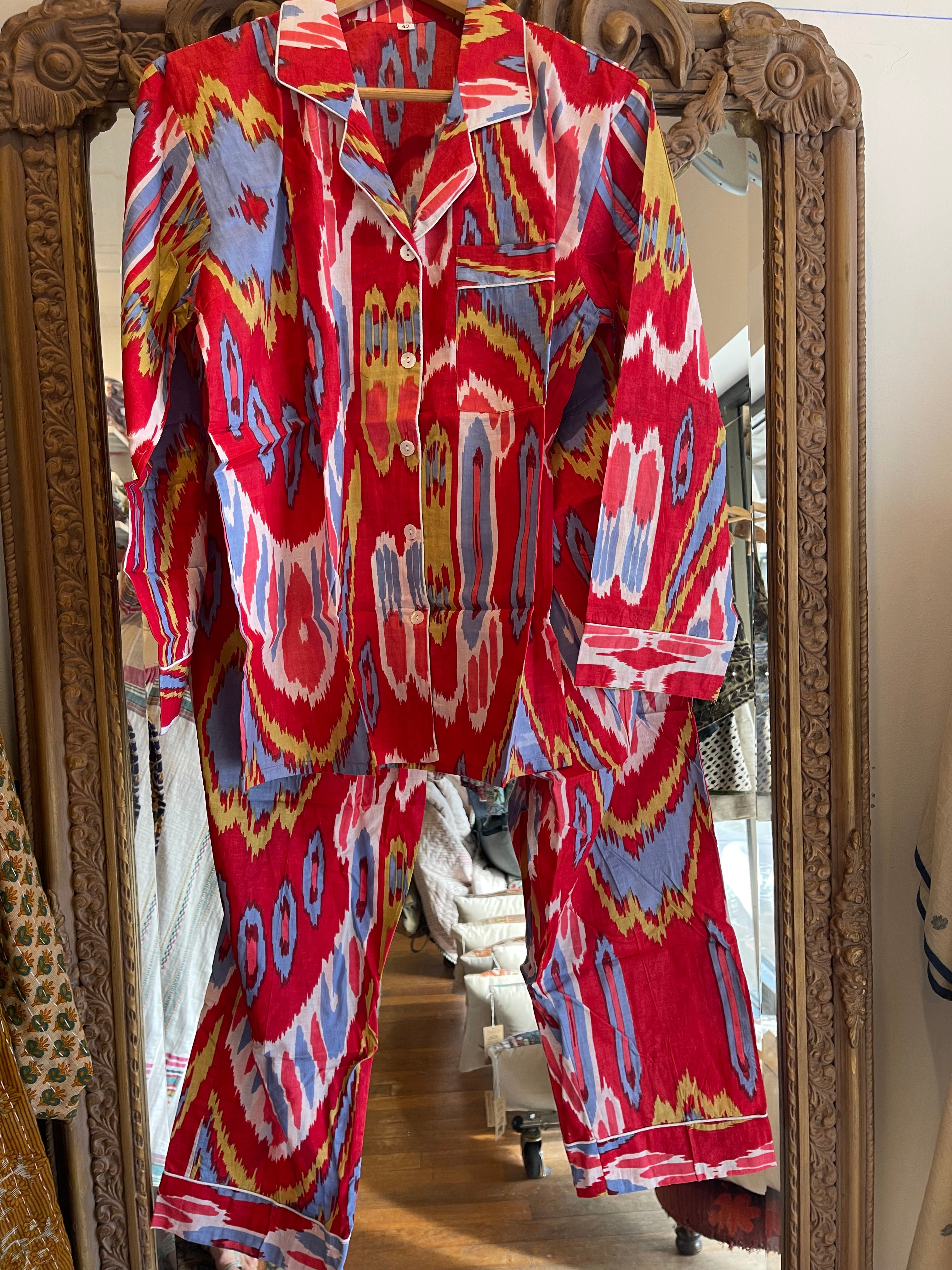 Pyjama - Ikat Red