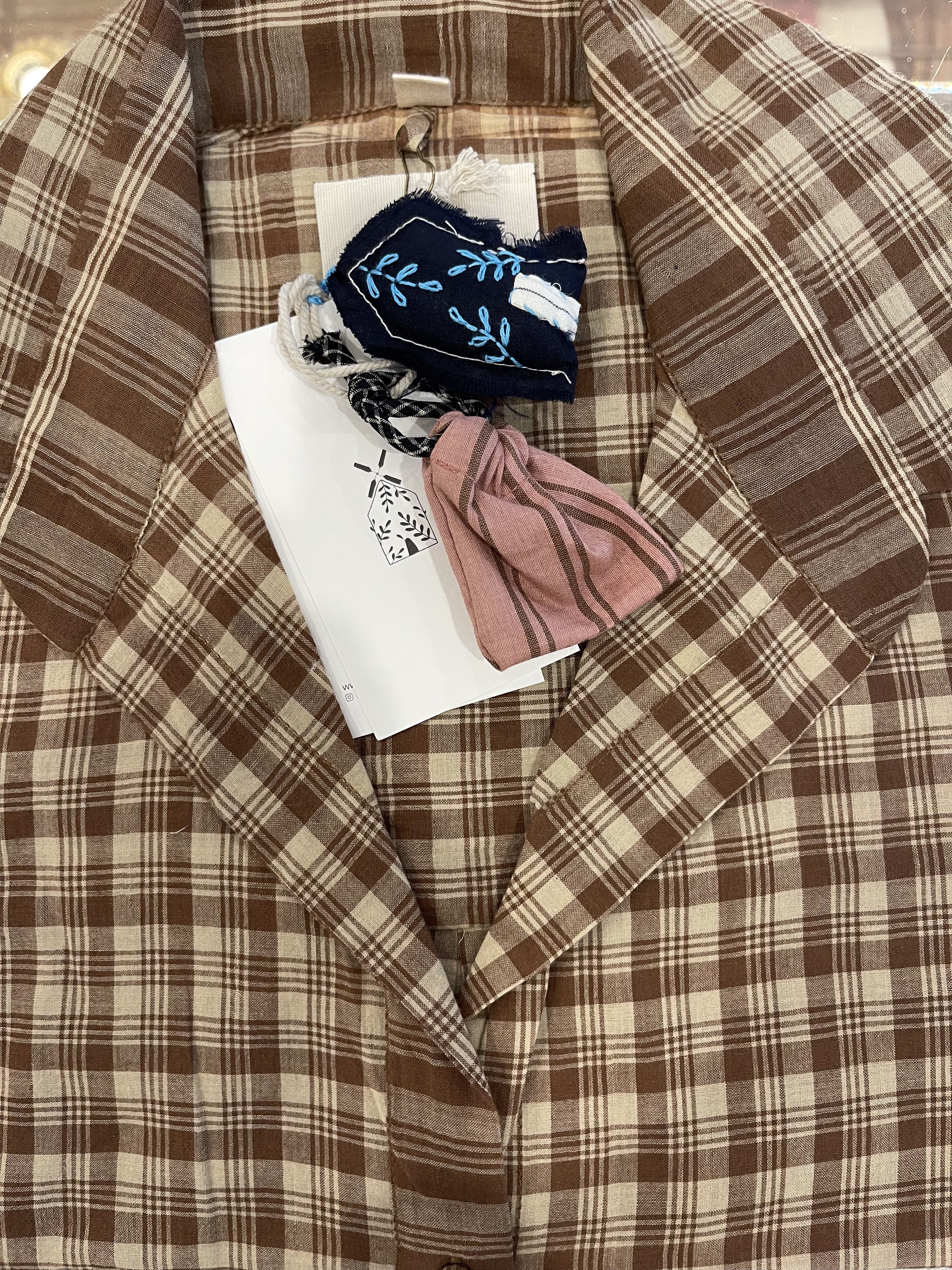 COTTON OVERSIZE SHIRT - Earth Double Check