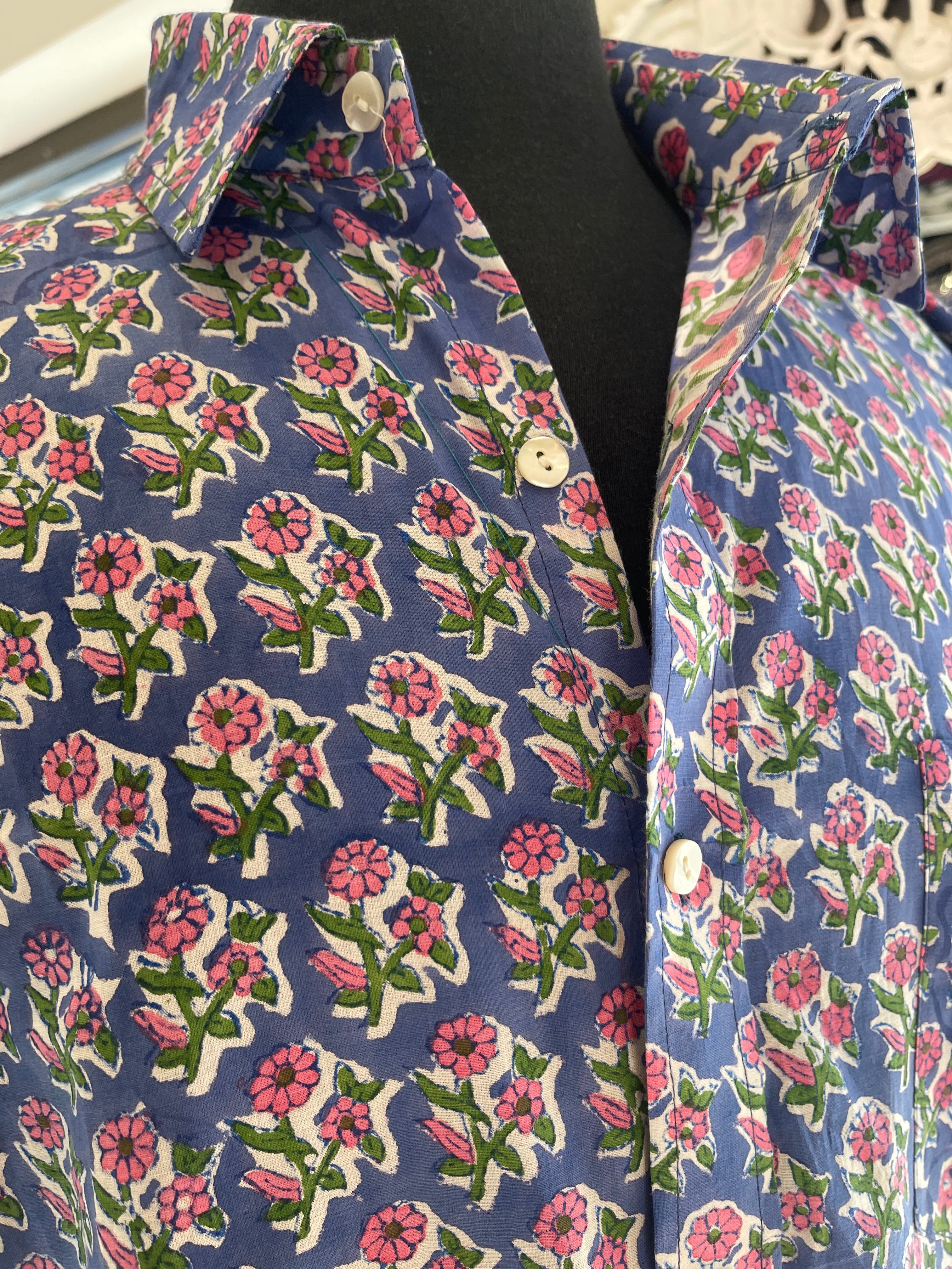 Handblock Printed Mens Shirt - Givenchy