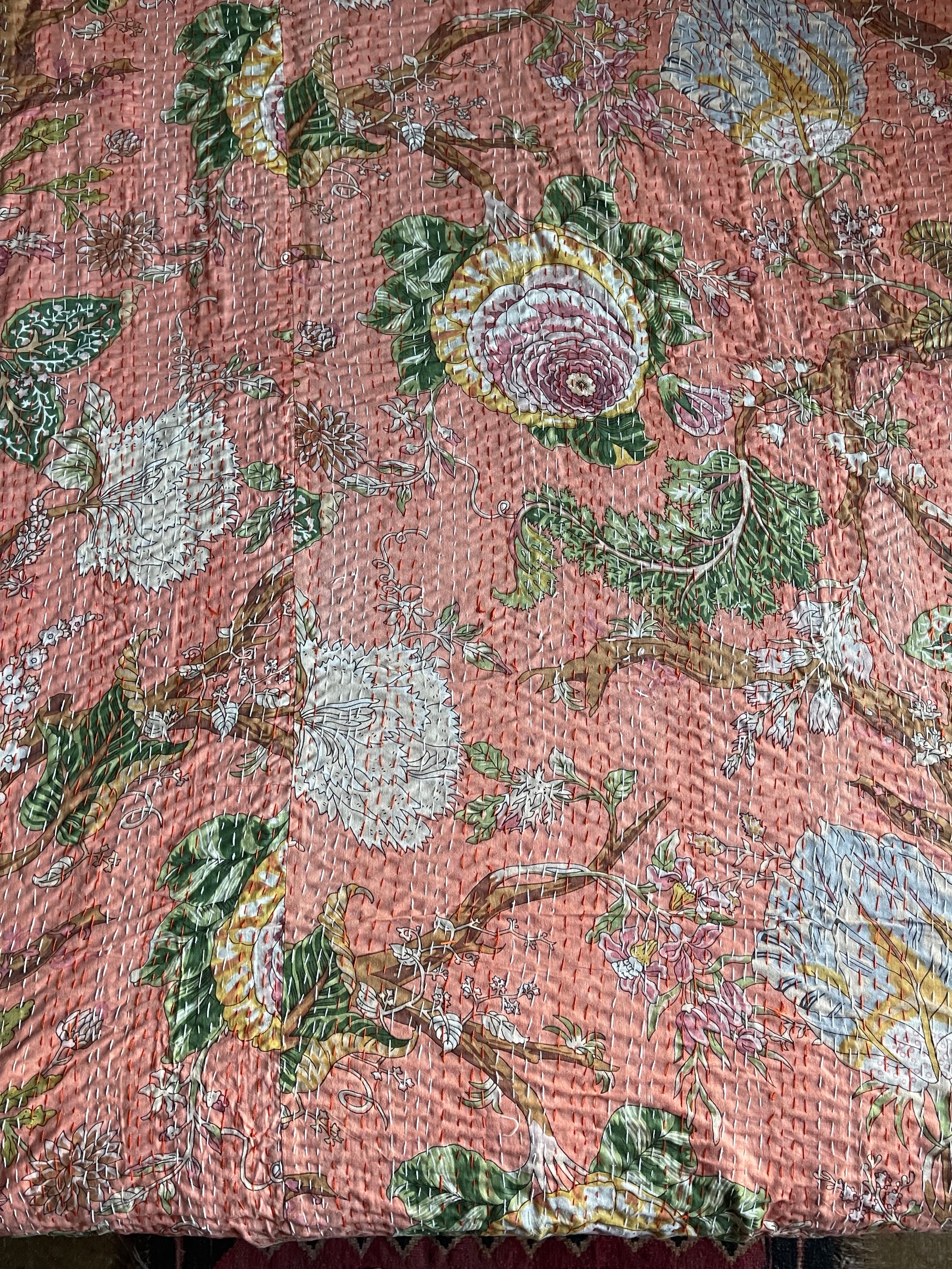 KANTHA - Floral SOFT APRICOT