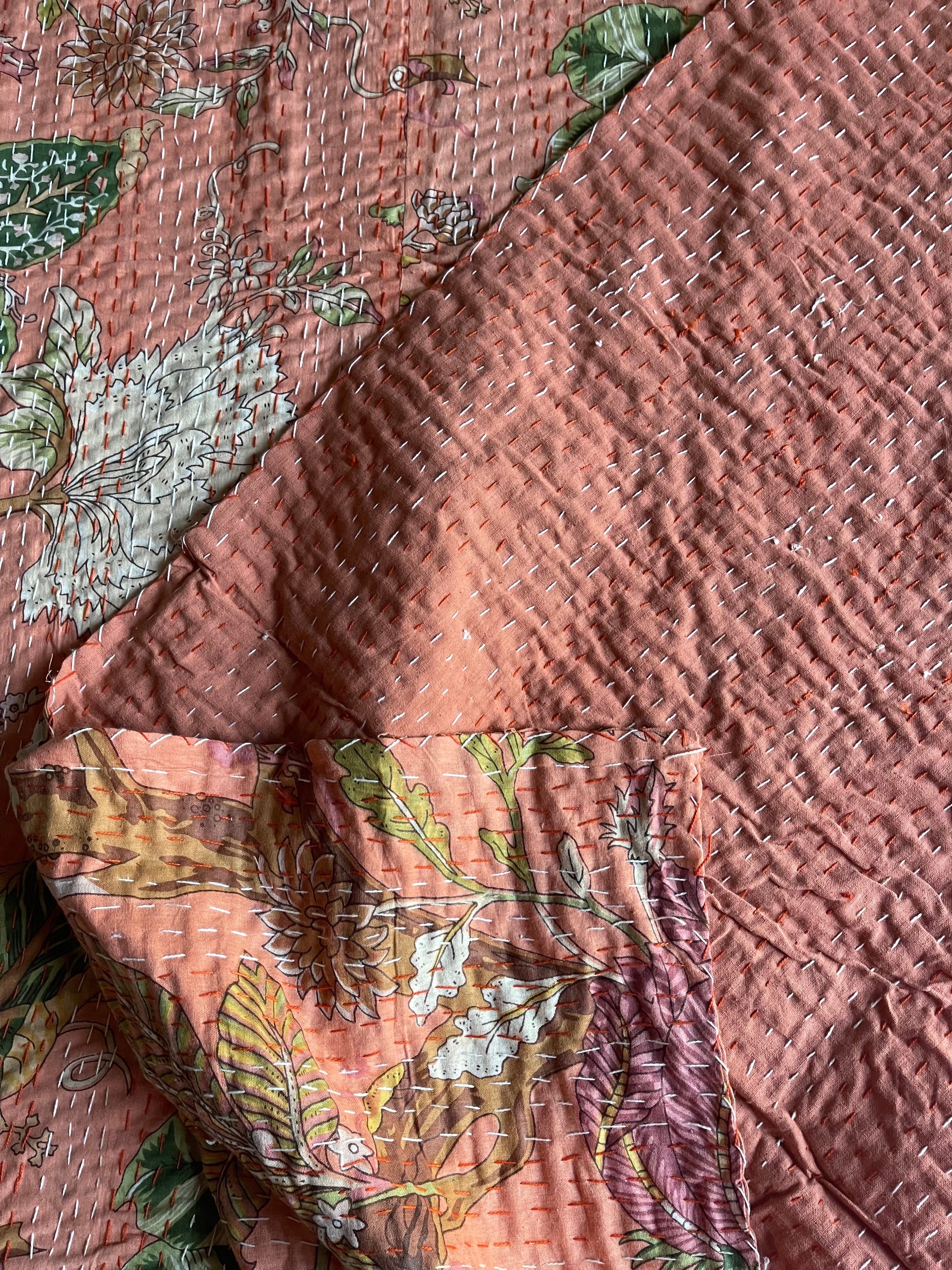 KANTHA - Floral SOFT APRICOT