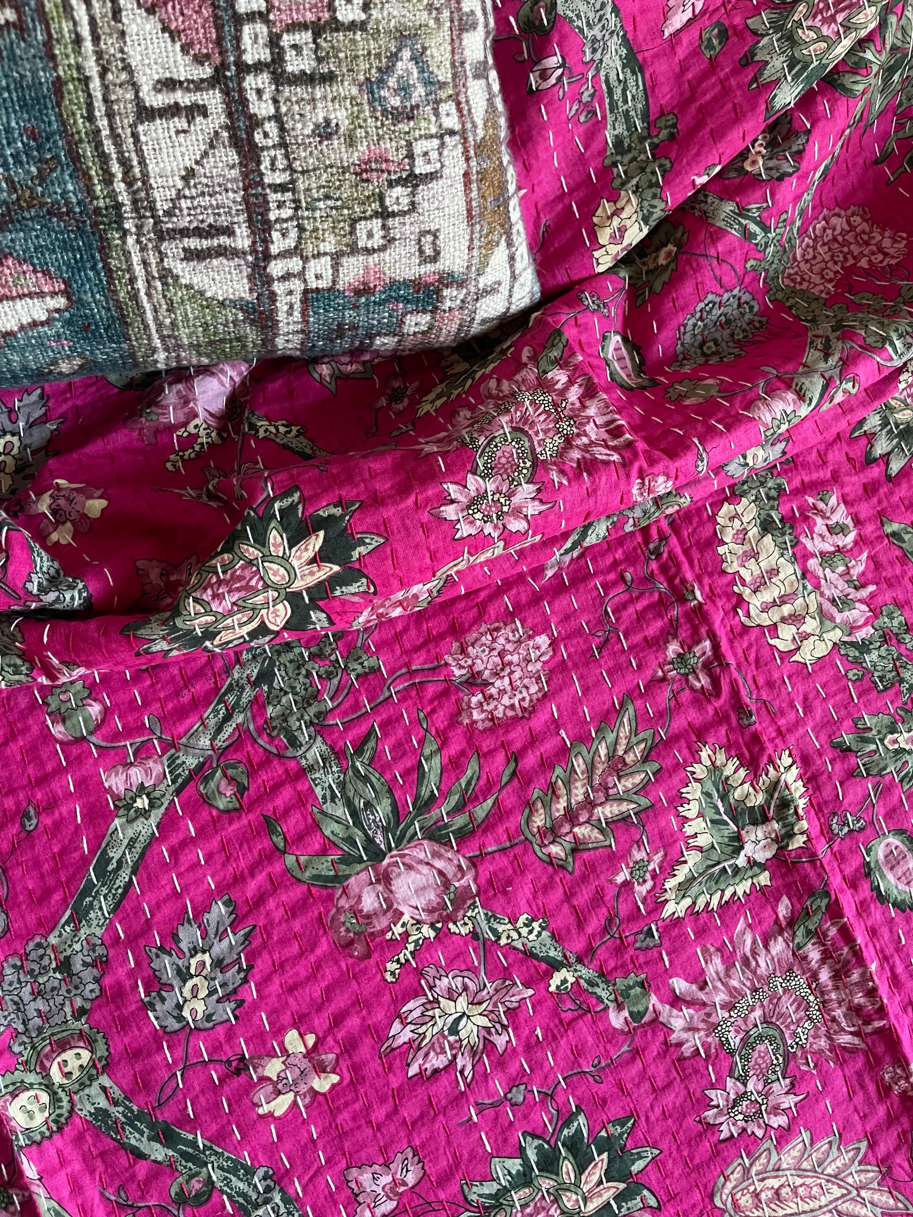 KANTHA - Woodland FUCHSIA