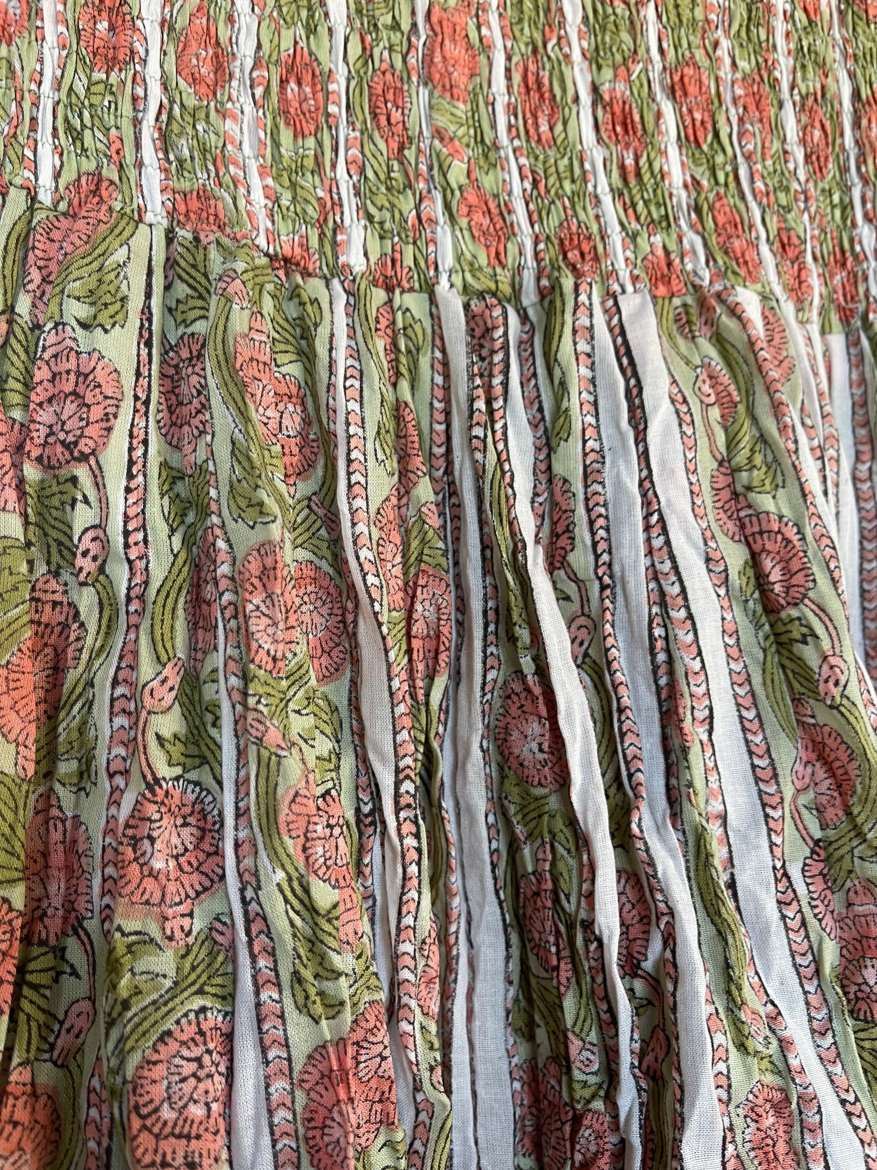 SKIRT - Garden Stripe Rose