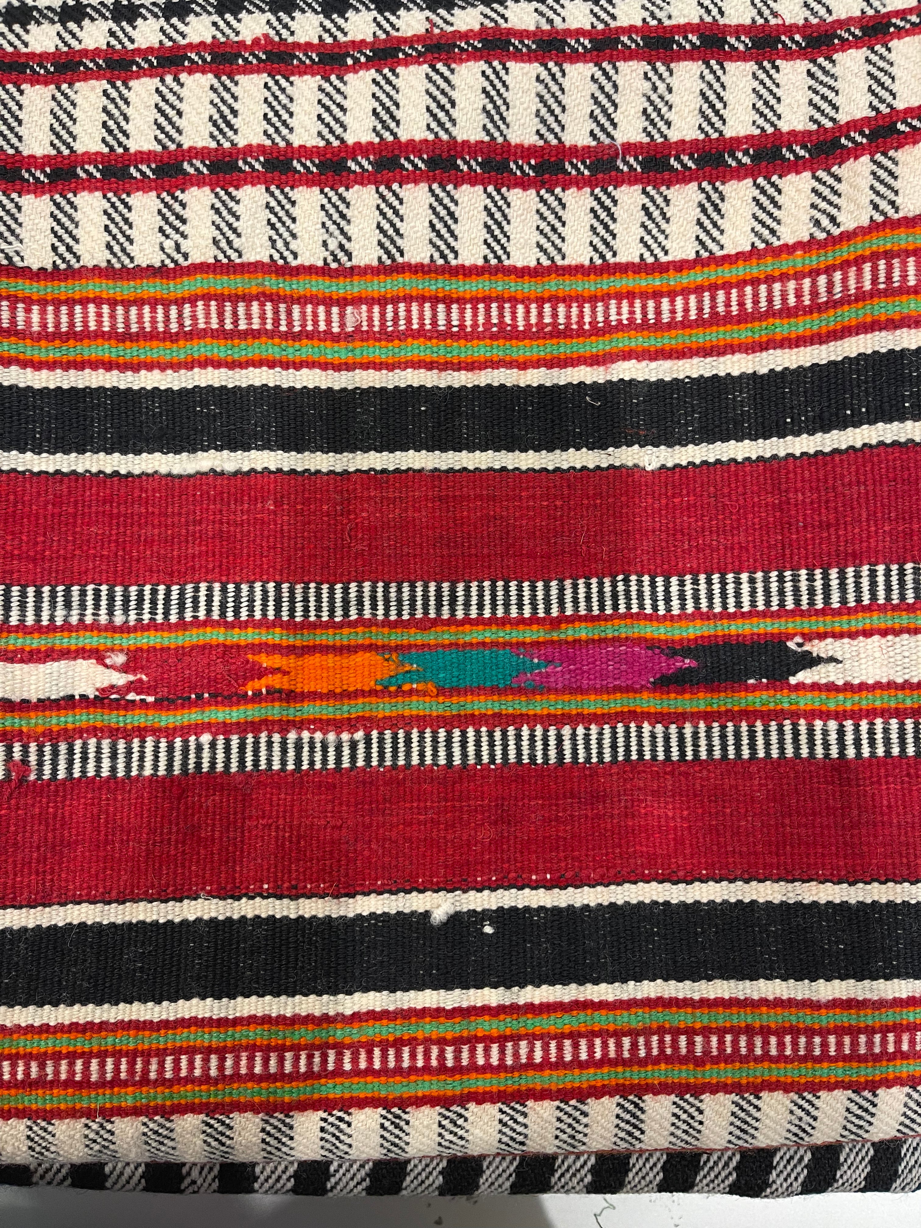 Handwoven Artisinal Pure Wool Throw - Checkerboard