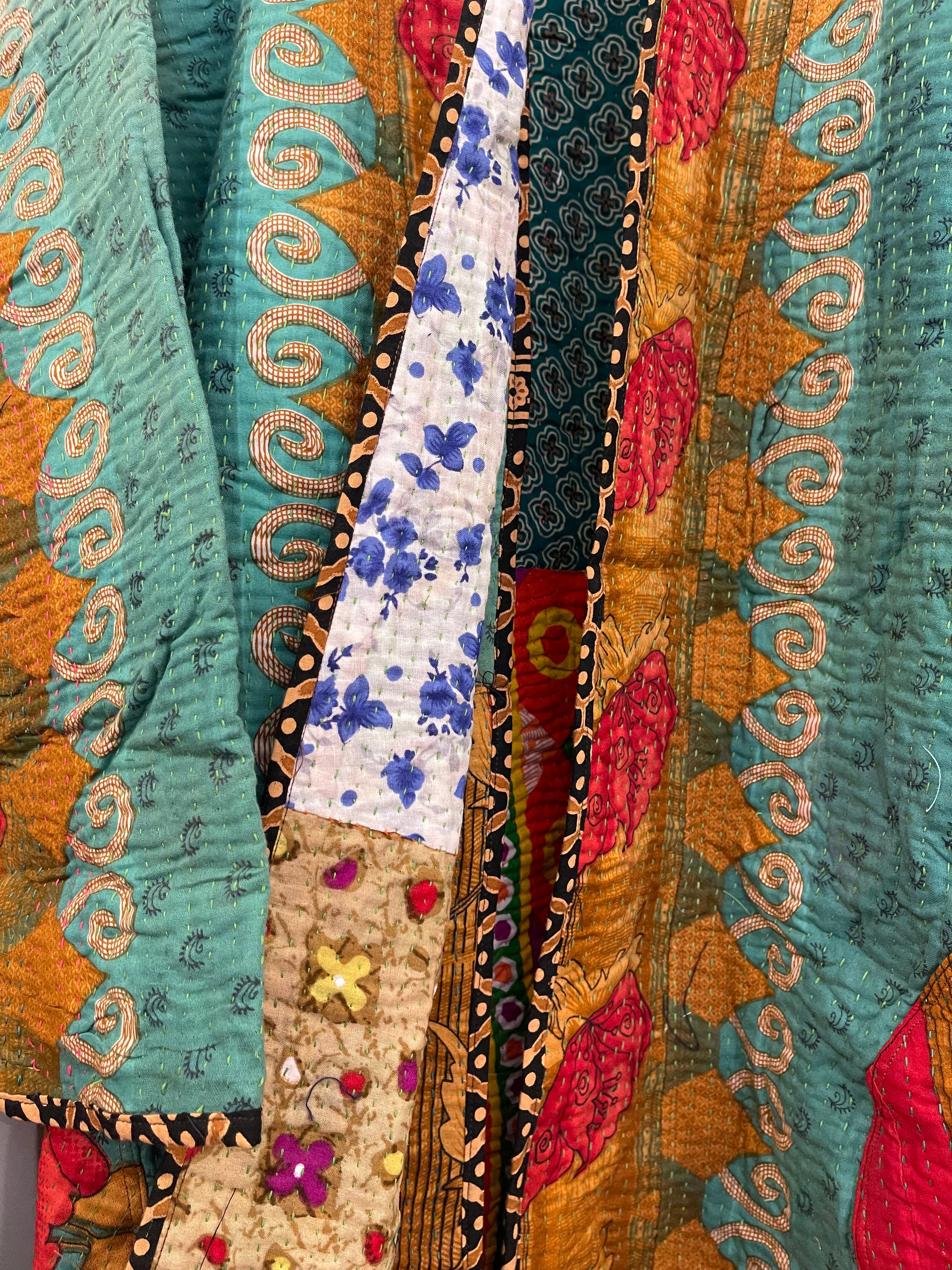 Vintage Kantha Jacket - ROSE