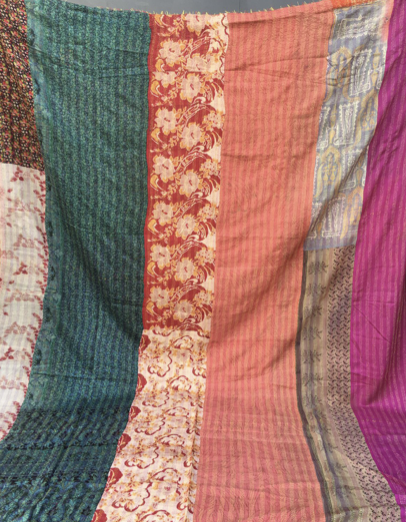 SILK Patchwork KANTHA - Linear Energy