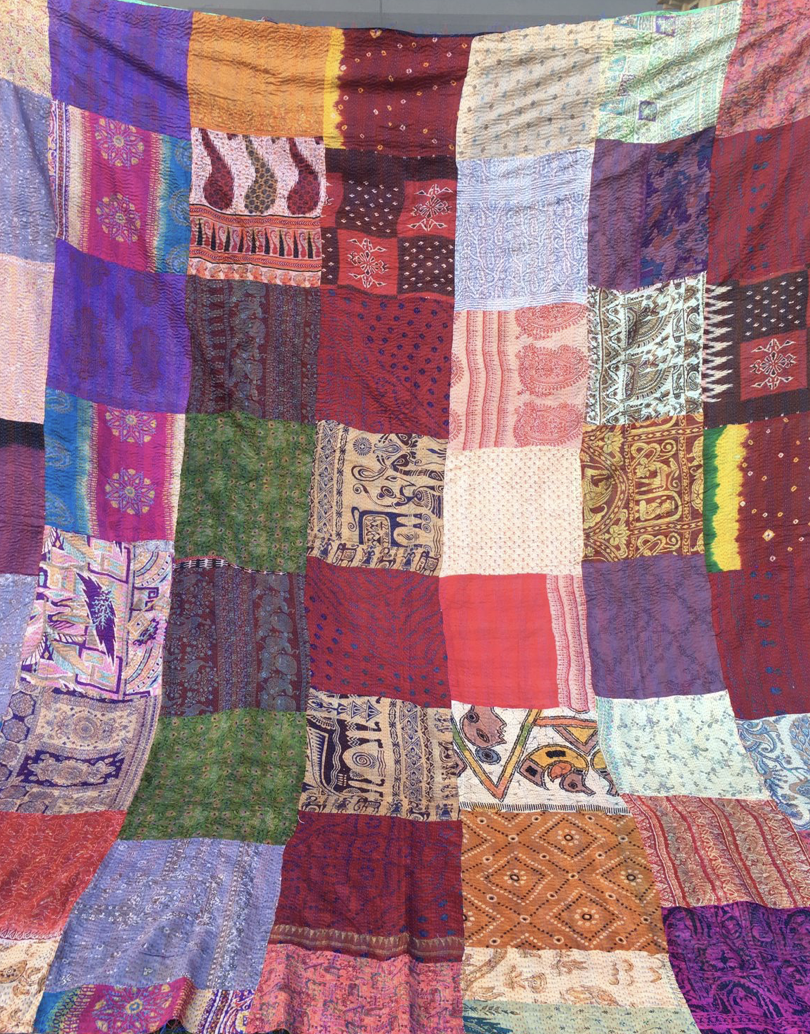 SILK Patchwork KANTHA - Paisley