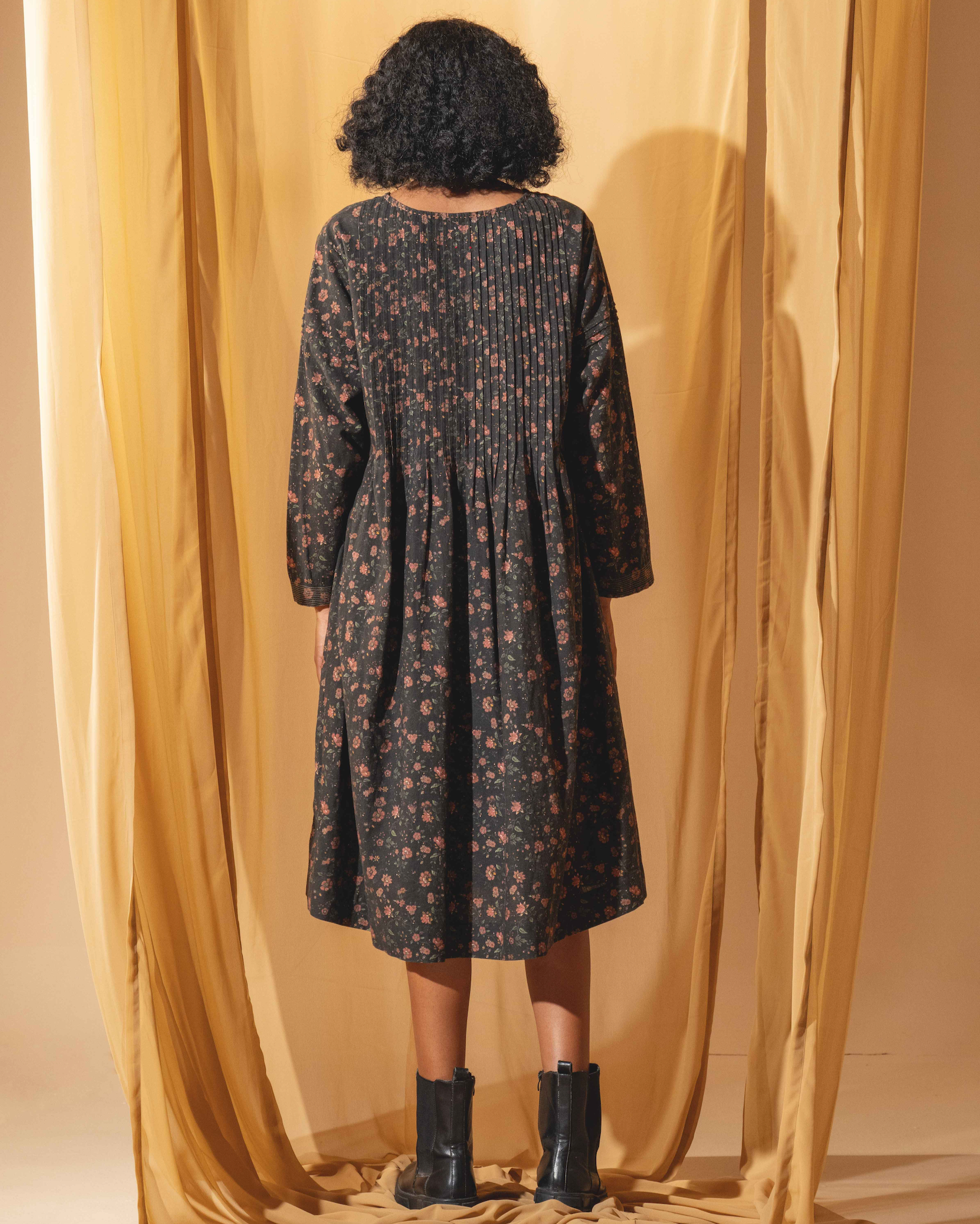 BHAVYA Dress - Floral print cotton/linen