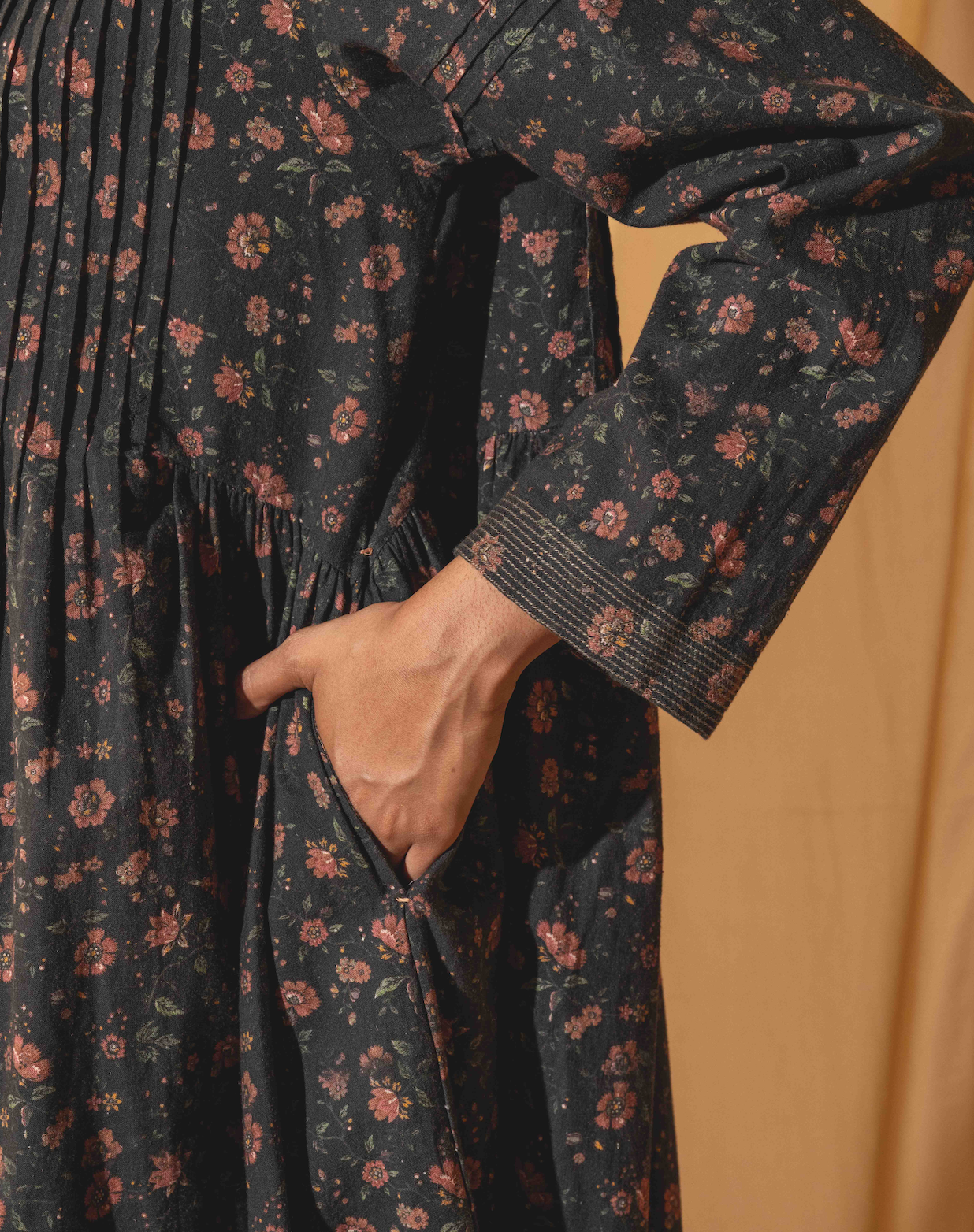 BHAVYA Dress - Floral print cotton/linen