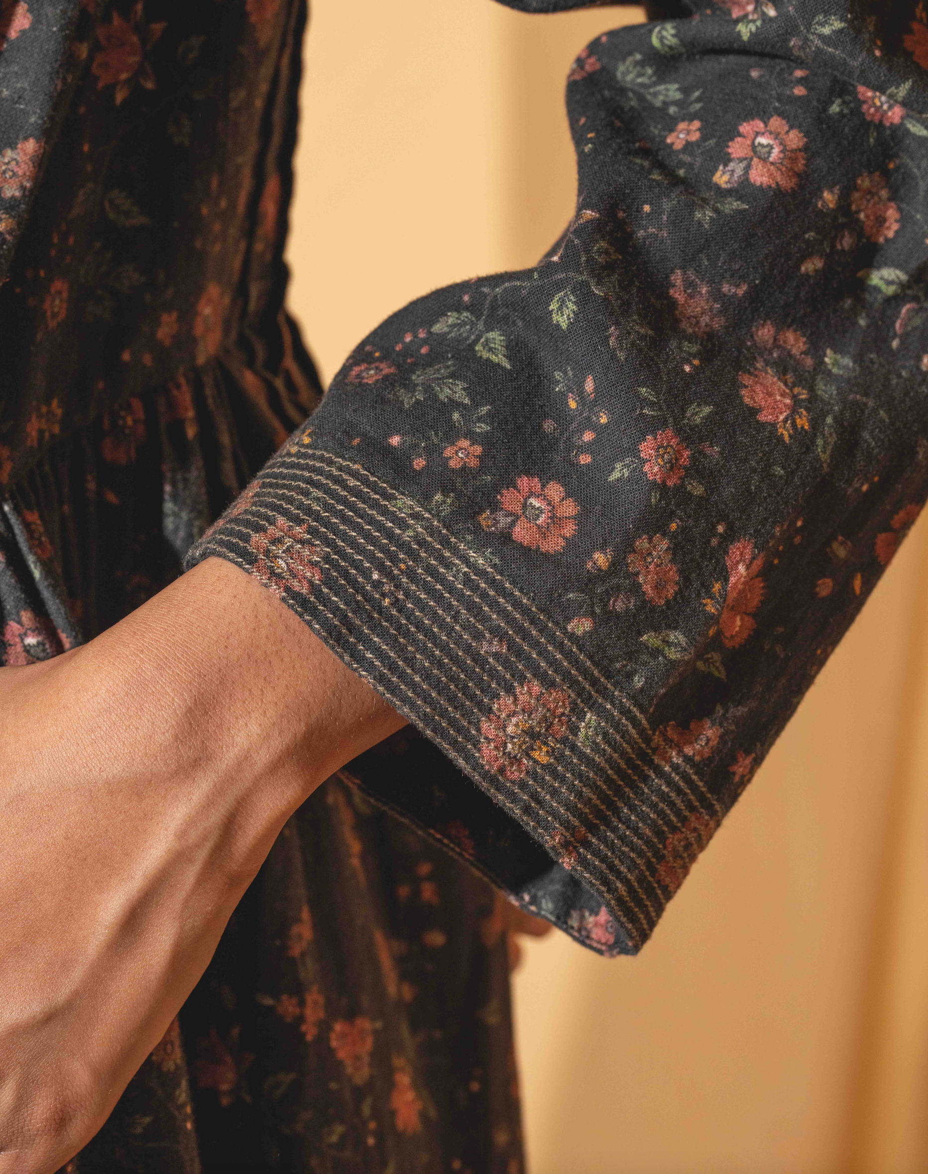 BHAVYA Dress - Floral print cotton/linen