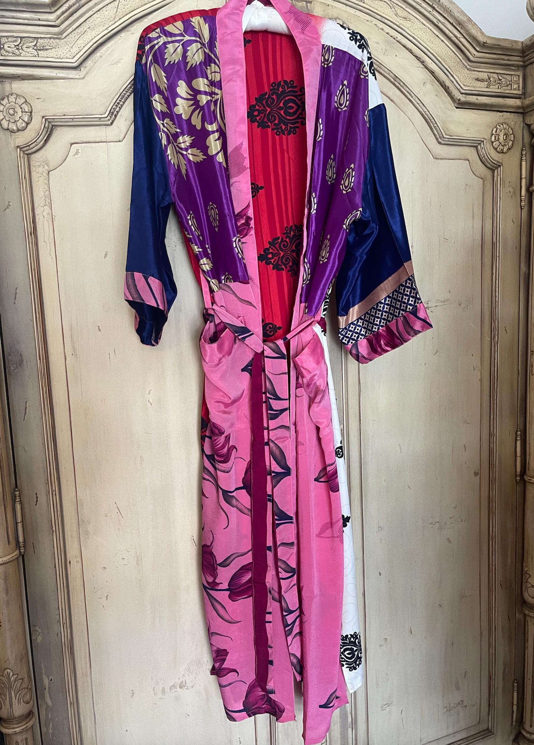 SILK SARI JACKET - Midnight at the Theatre