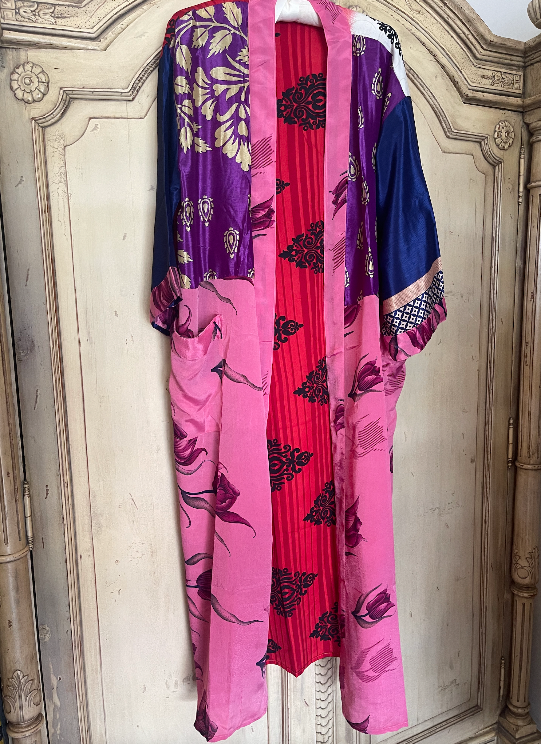 SILK SARI JACKET - Midnight at the Theatre
