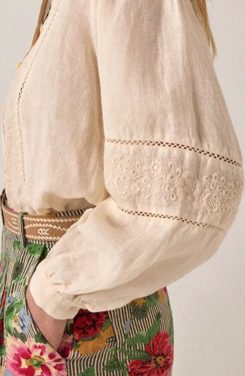 VIRGINIA BLOUSE - Ivory Whisper