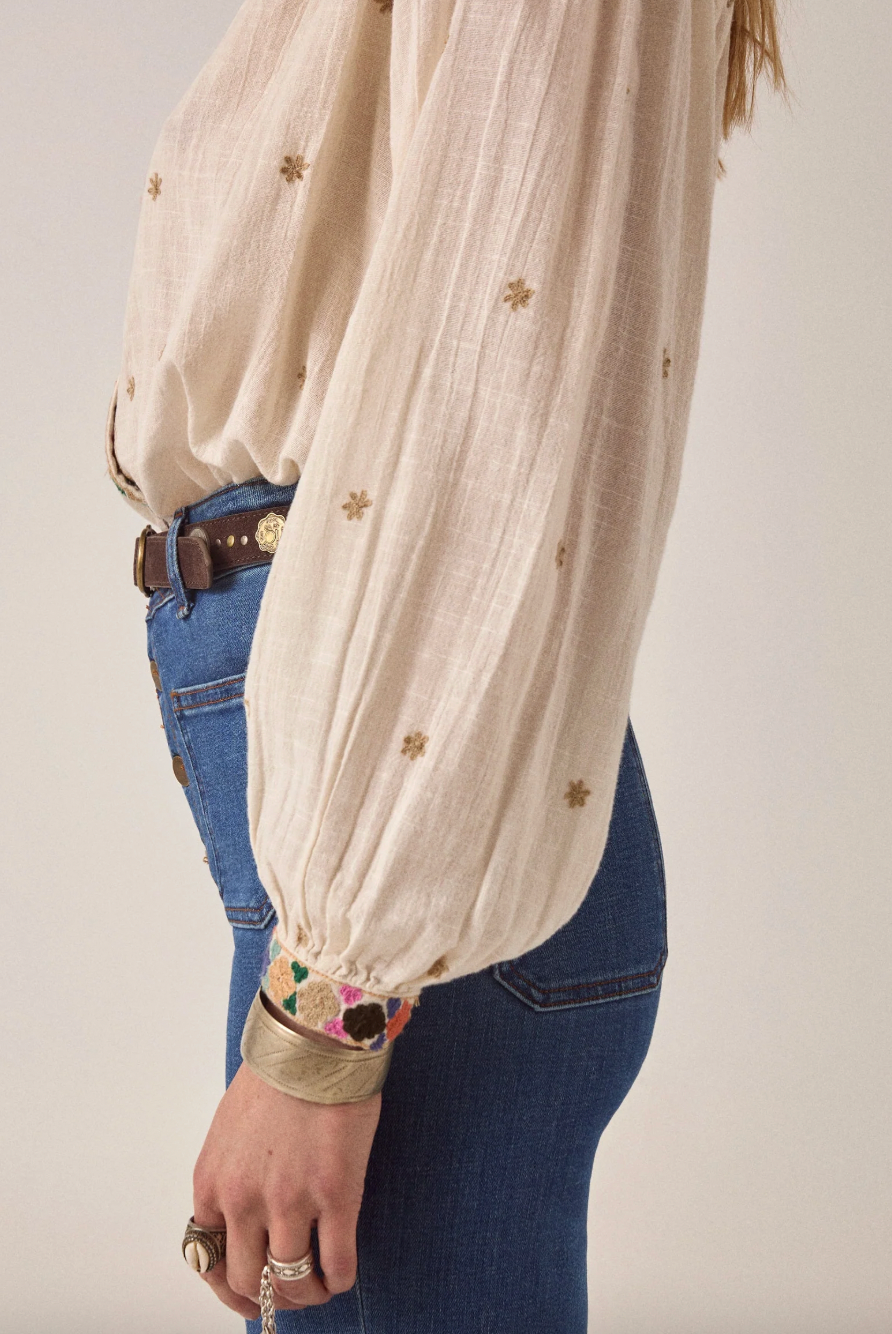 UDAIPUR CLEO BLOUSE - Off White