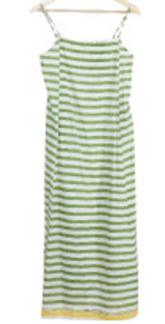 AMBER 154 - Cotton Stripe Slip Dress