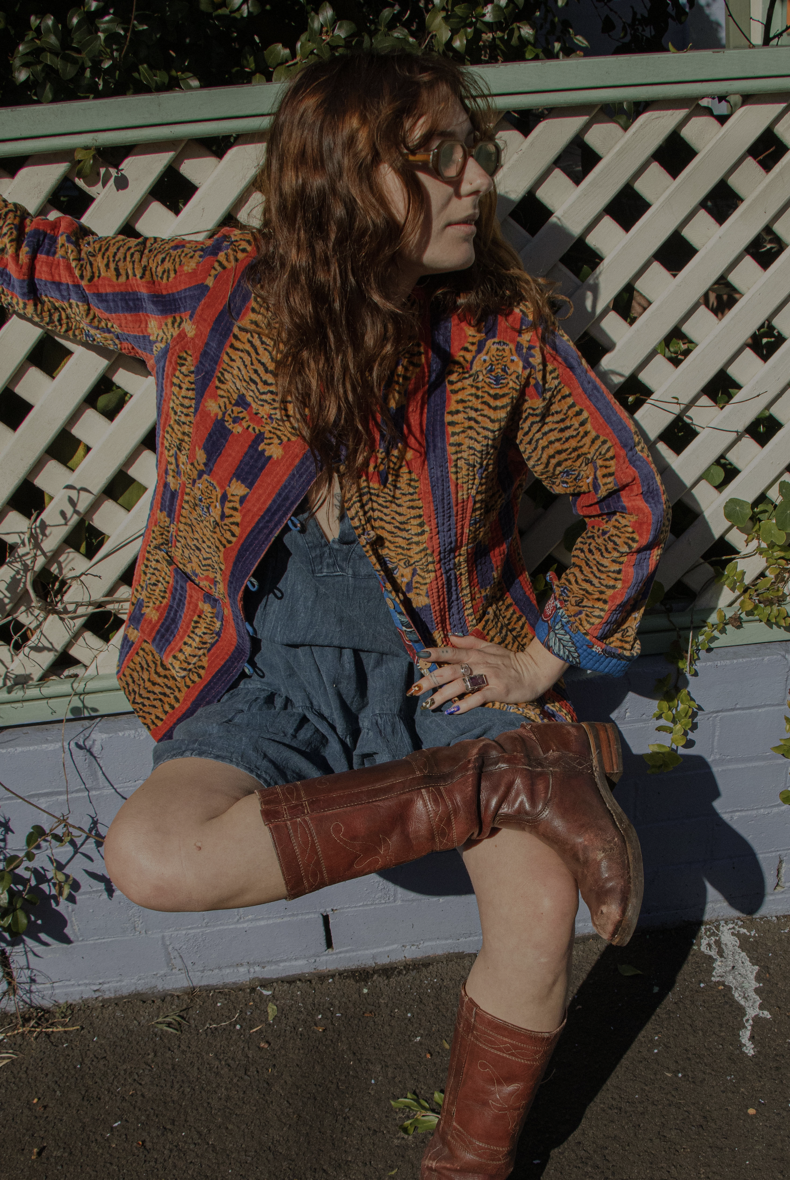 Velvet Stripe Jacket - Climbing Tiger Moonlight