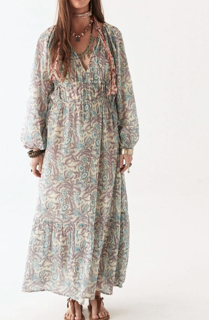 FLORA DRESS - Hawaiian Blue