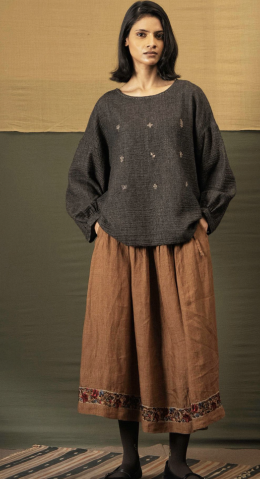 DVE | LAASYA Wool Top - Charcoal