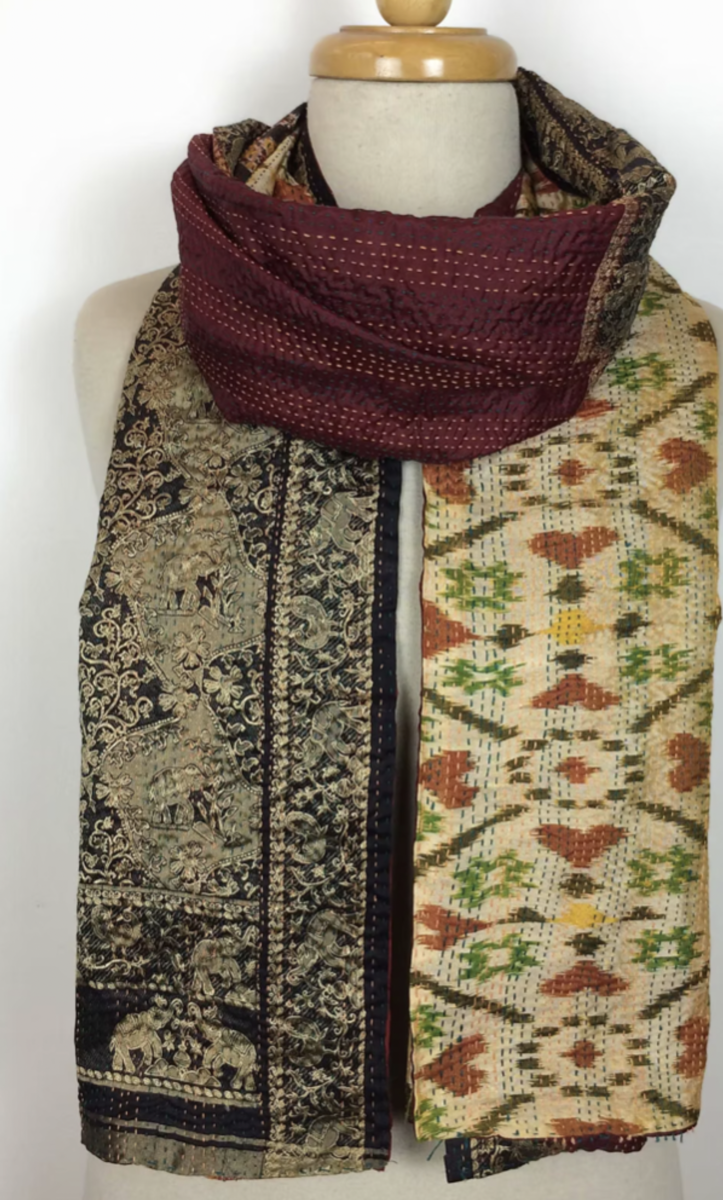 Kantha Silk Muffler - Winter