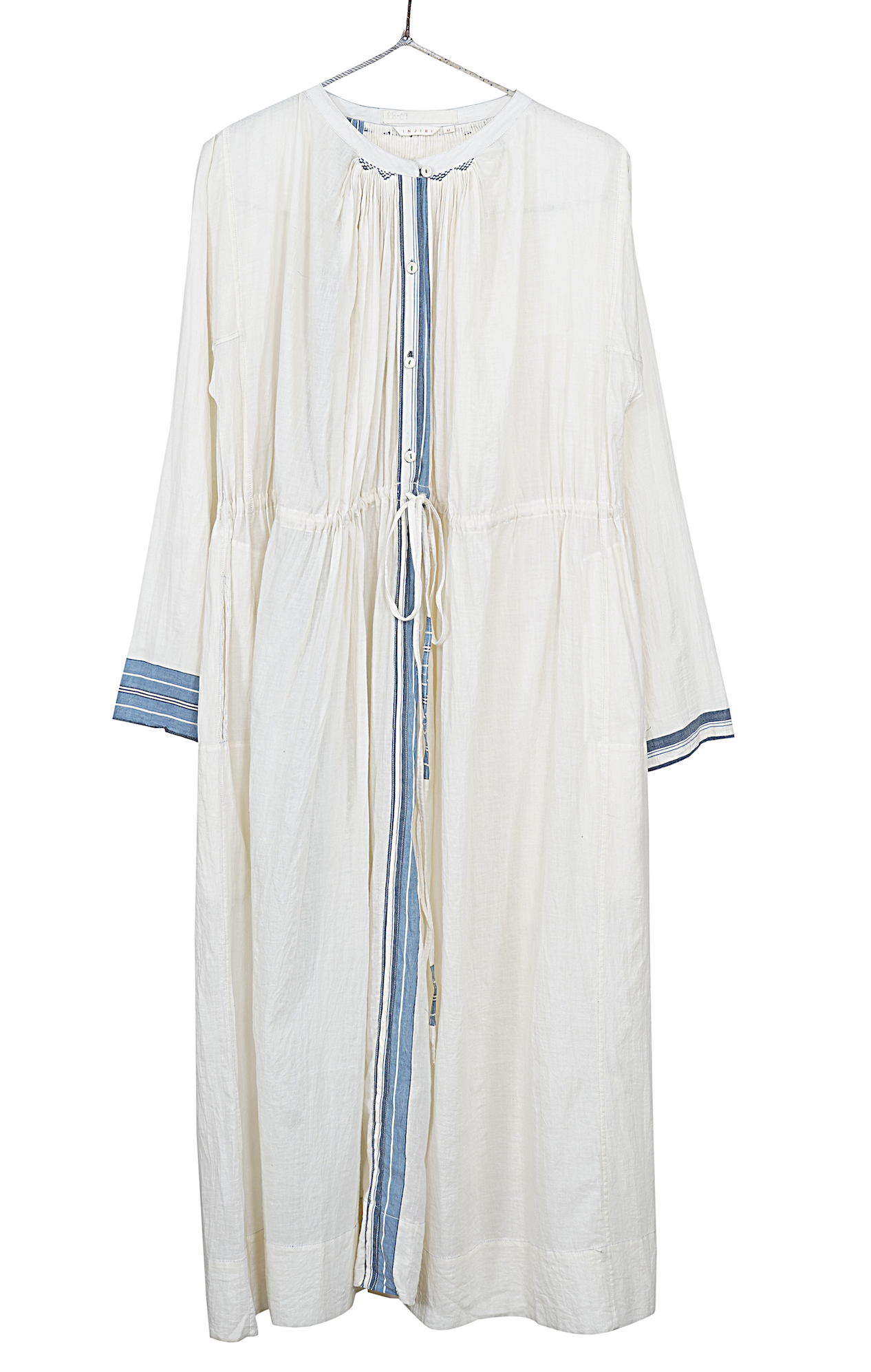 Herbarium 70 Cotton Stripe Dress - INDIGO SMOCK