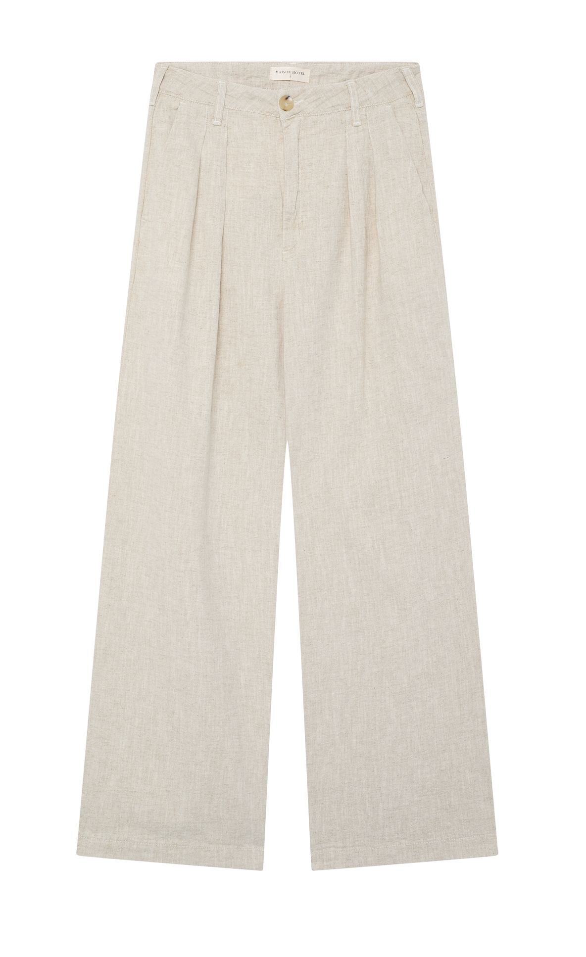 MARINA RUSTIC LINEN PANT - Sand