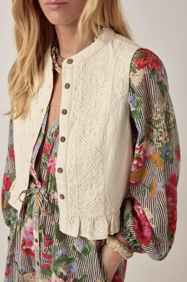 THALIA VEST - Meringue