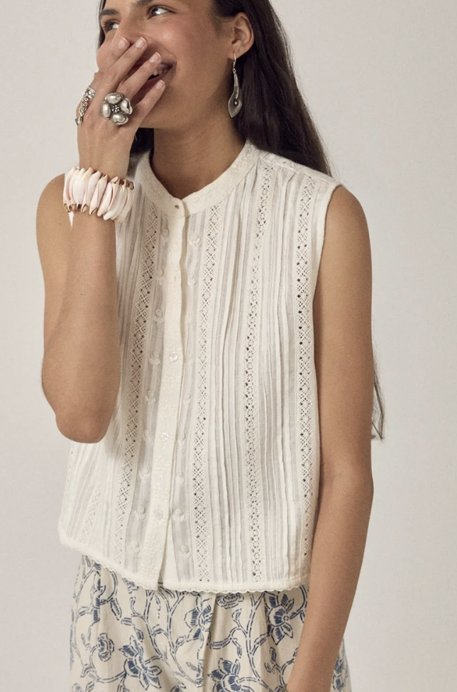 ORIANE TOP - Blanc