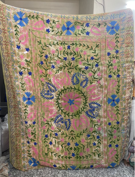Suzani Vintage Kantha - COTTAGE GARDEN