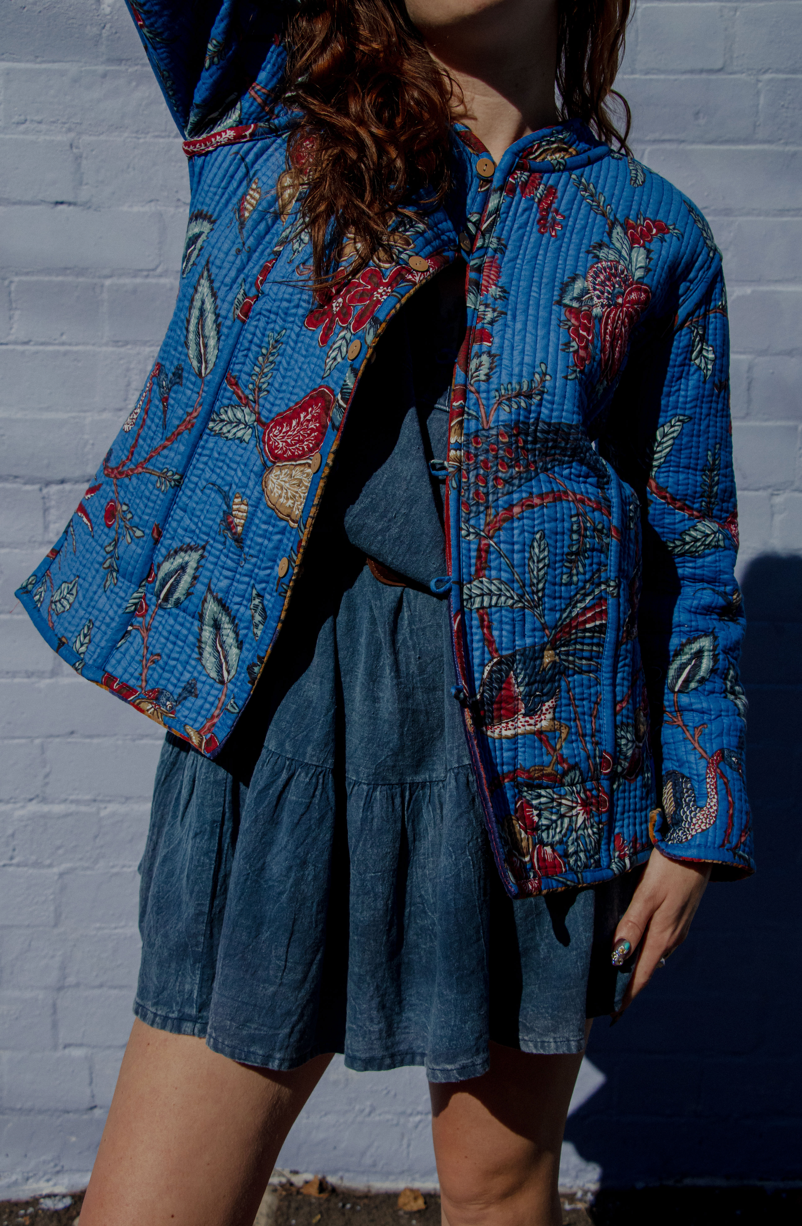 Velvet Stripe Jacket - Climbing Tiger Moonlight