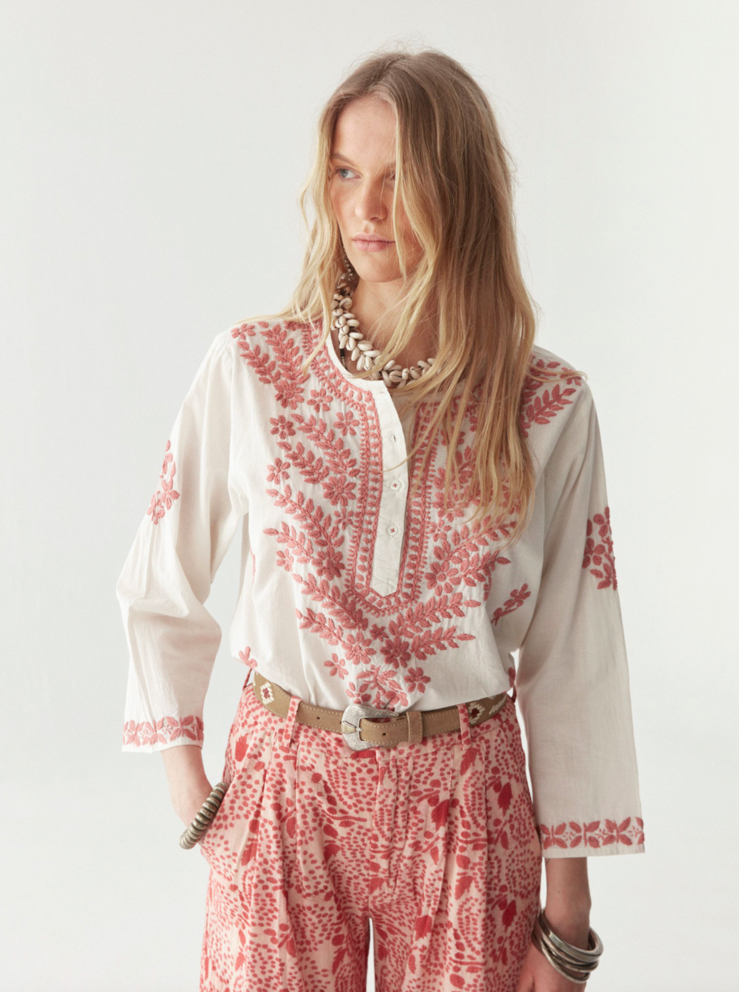 SHYLA BLOUSE - Chikan Blossom