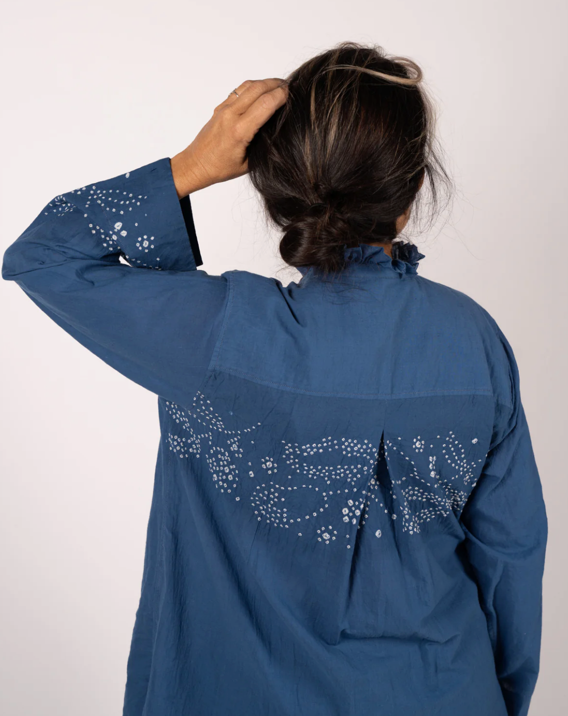 AMBER 53 - Soft Blue Indigo Shirt