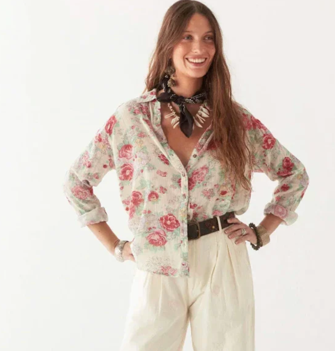 Georgia Blouse - Candy Roses