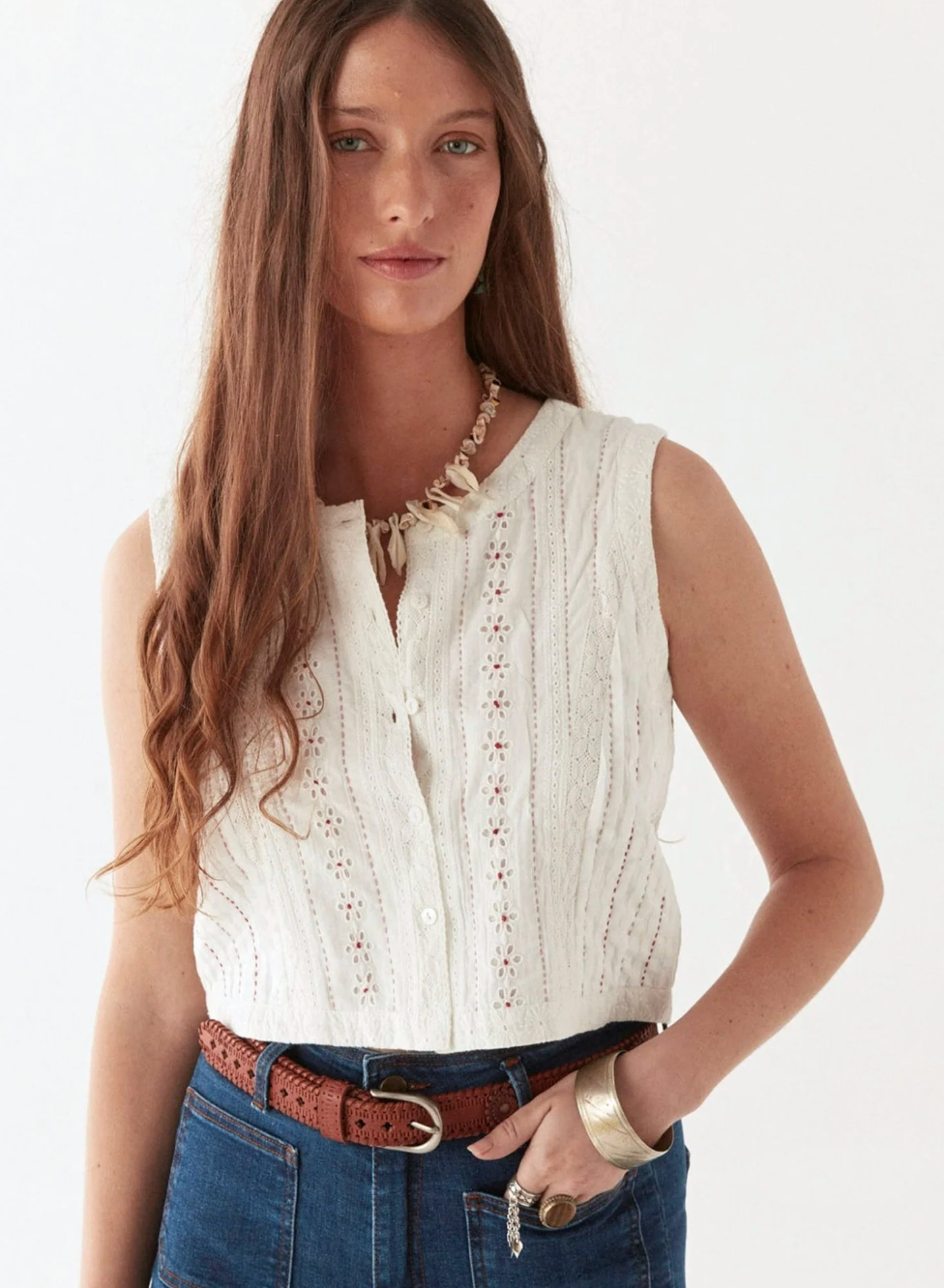 Francesca Blouse - Panna Cotta