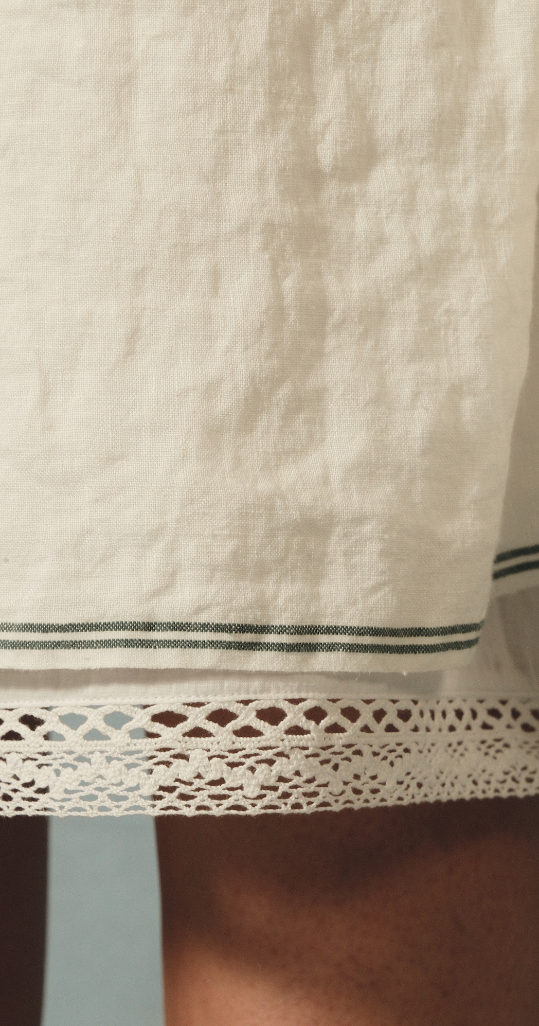 BRAHMA DRESS - Ivory Linen Pintuck