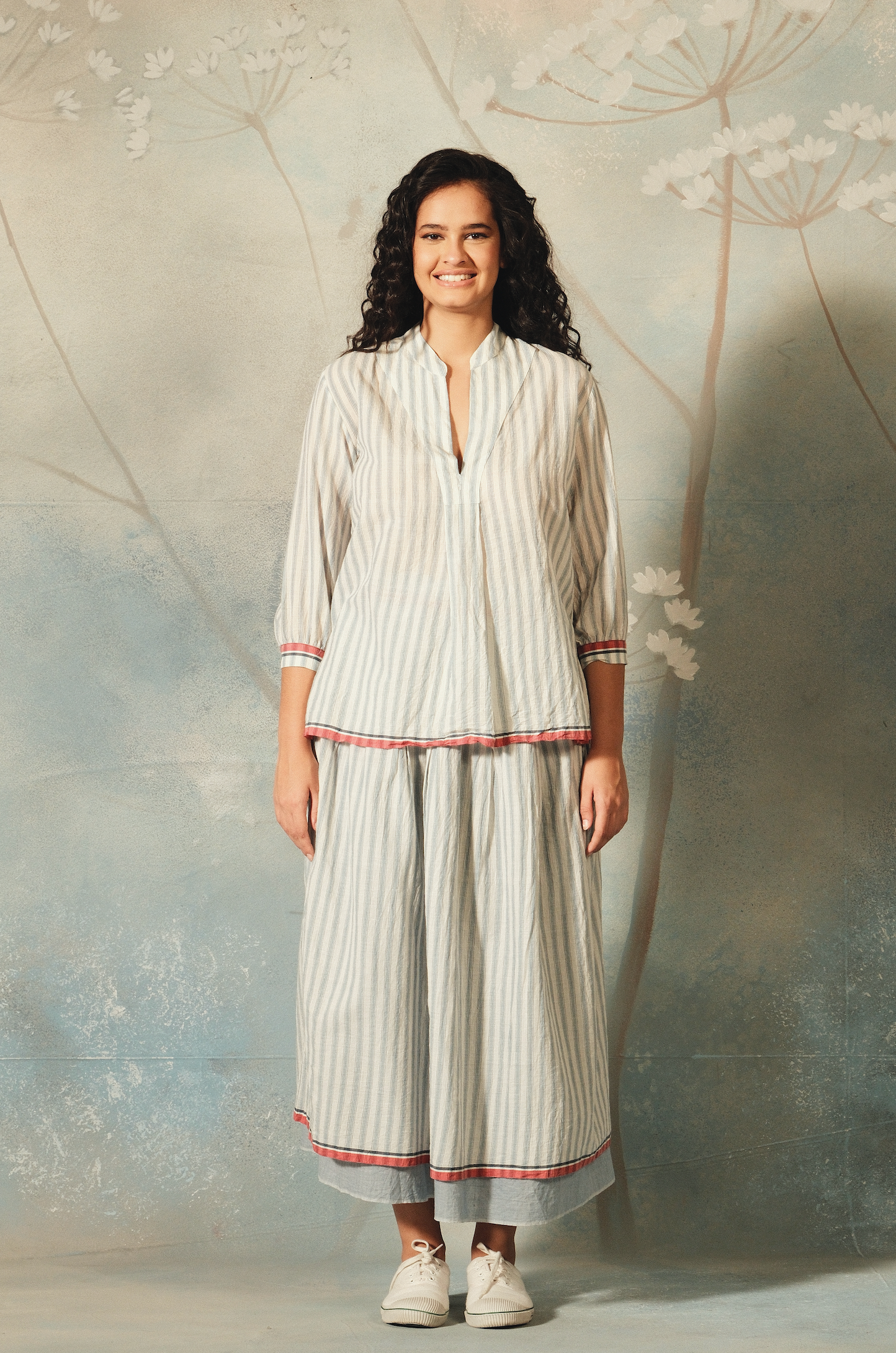 NEELA Reversible Skirt - French Stripe