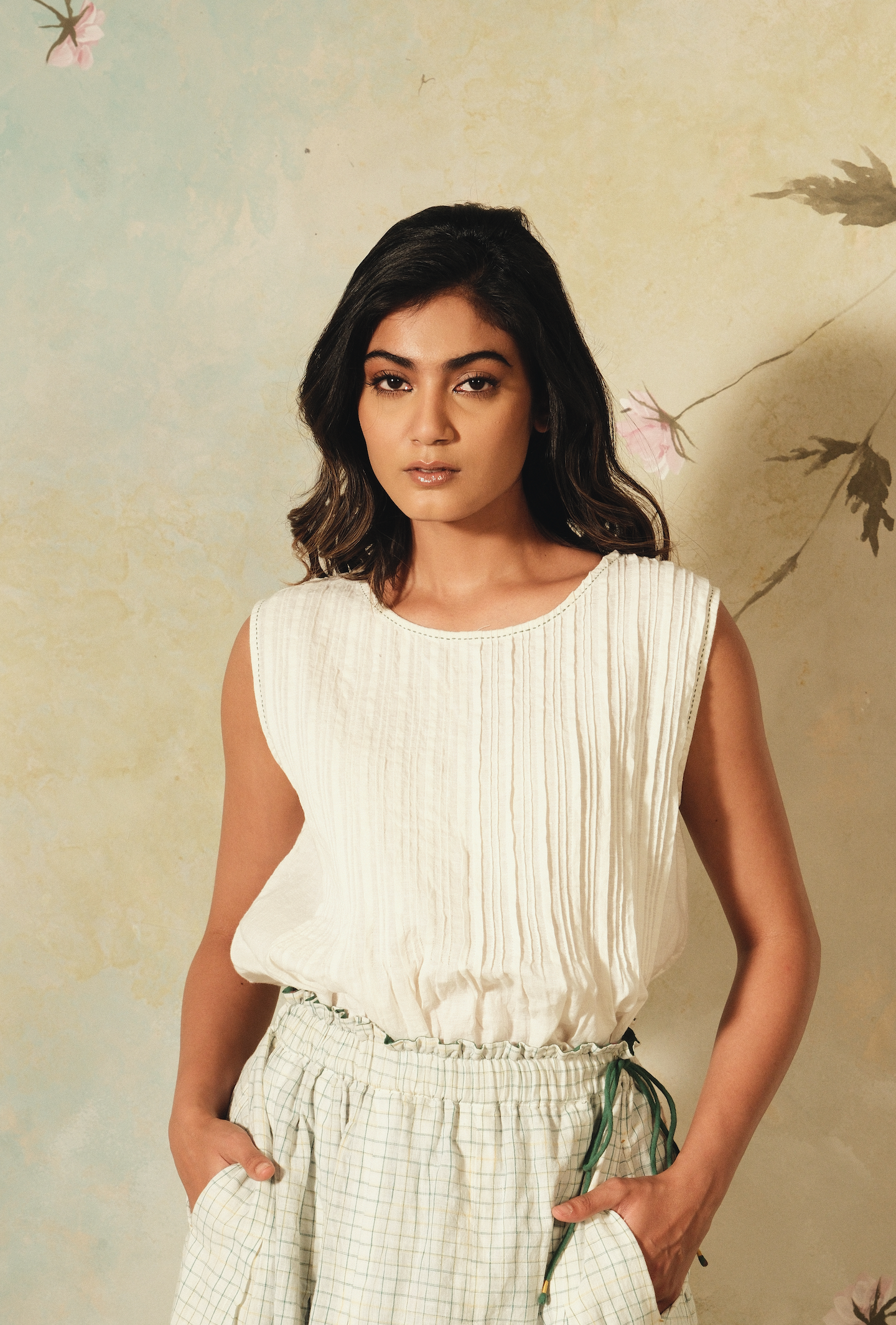 ASPARA TOP - Handwoven Linen Ivory