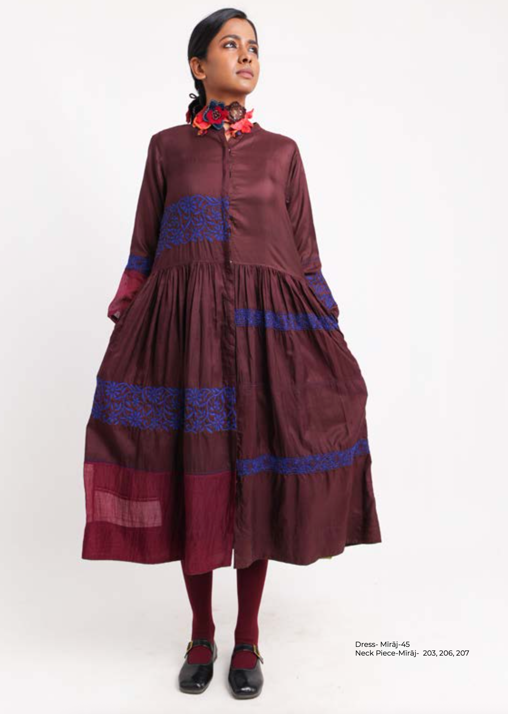 MIraj 45 - Silk Chikankari Dress