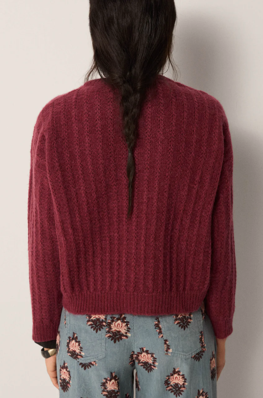 NINA SWEATER - Wine
