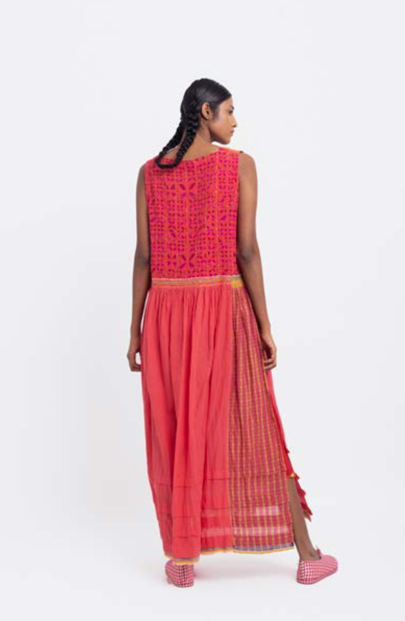 JODHPUR 05 - Tangerine Applique Tunic